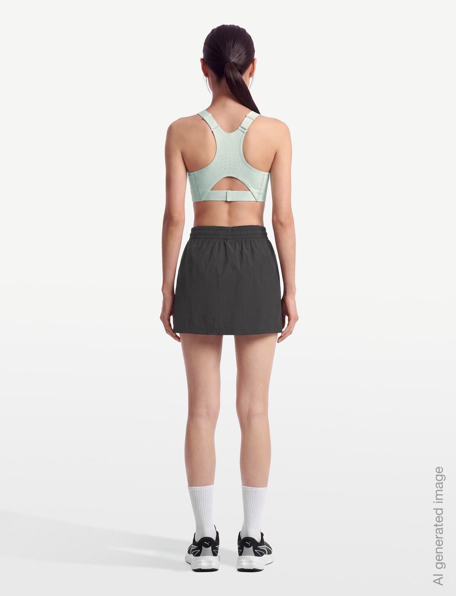 PUMA - HER Woven Skirt - kleider & röcke - puma black - 4