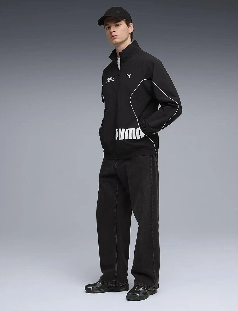 PUMA - PUMA SPORT Relaxed Woven Track Jacket - spordijakid - puma black - 0