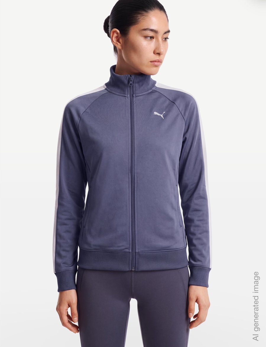 PUMA - ESS T7 Poly Track Jacket - träningsjackor - inky depths - 3