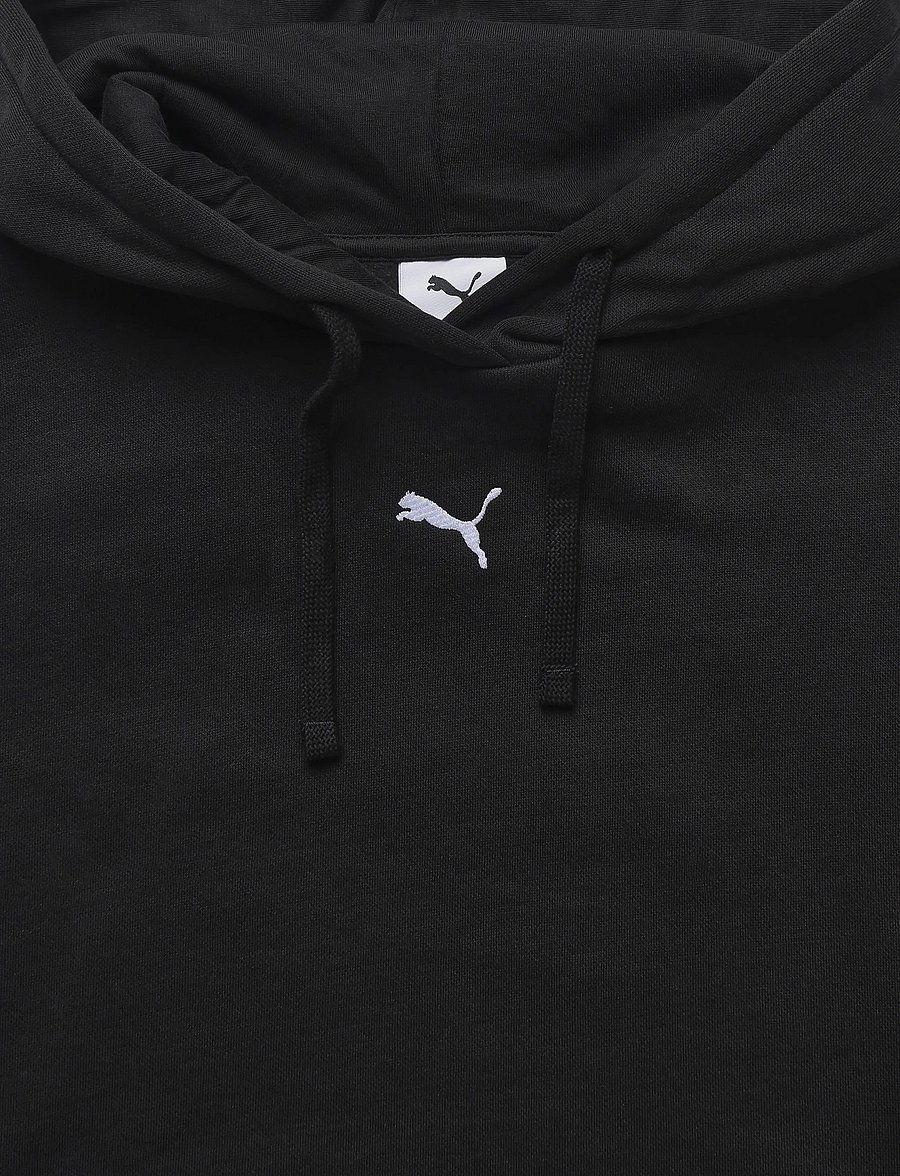 PUMA - ESS Centered Cat Logo Relaxed Hoodie FL - sweatshirts - puma black - 2