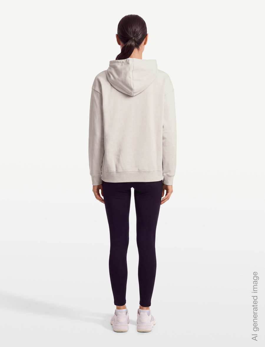 PUMA - ESS Centered Cat Logo Relaxed Hoodie FL - peysur - silver fog - 4