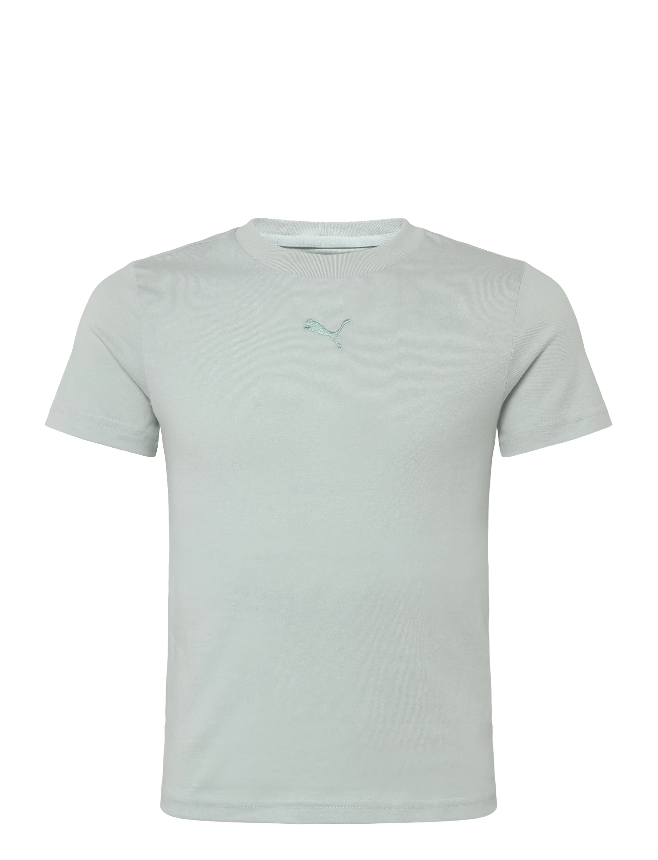 PUMA ESS Centered Cat Logo Tee G - Kortärmade t-shirts - CREME DE MINT / green