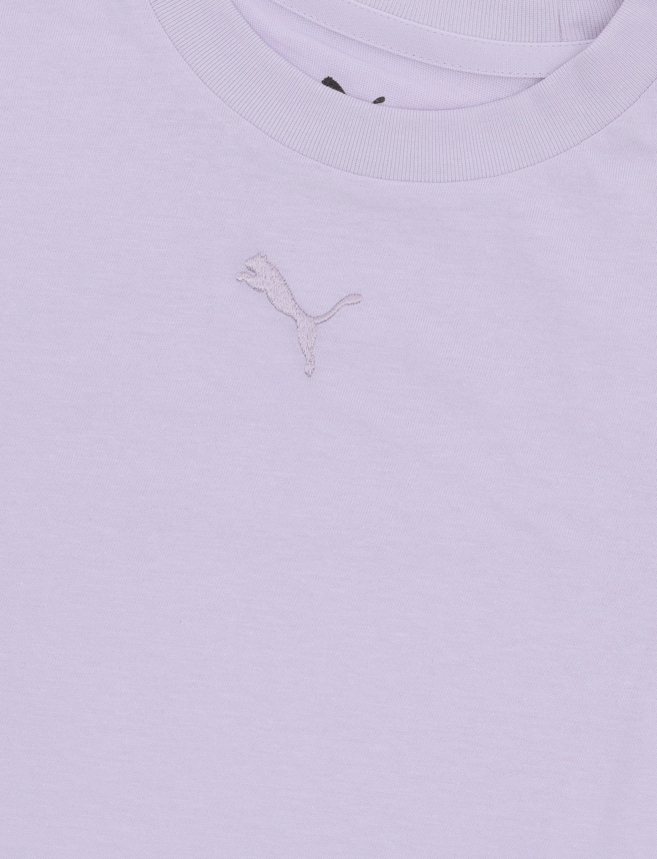 PUMA - ESS Centered Cat Logo Tee G - sporditopid - light lavender - 2