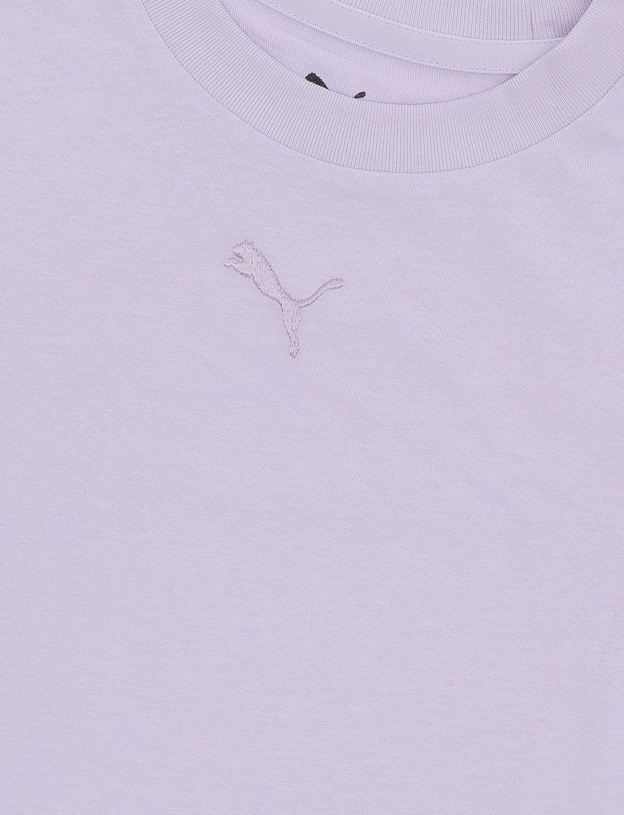 PUMA - ESS Centered Cat Logo Tee G - sporditopid - light lavender - 2