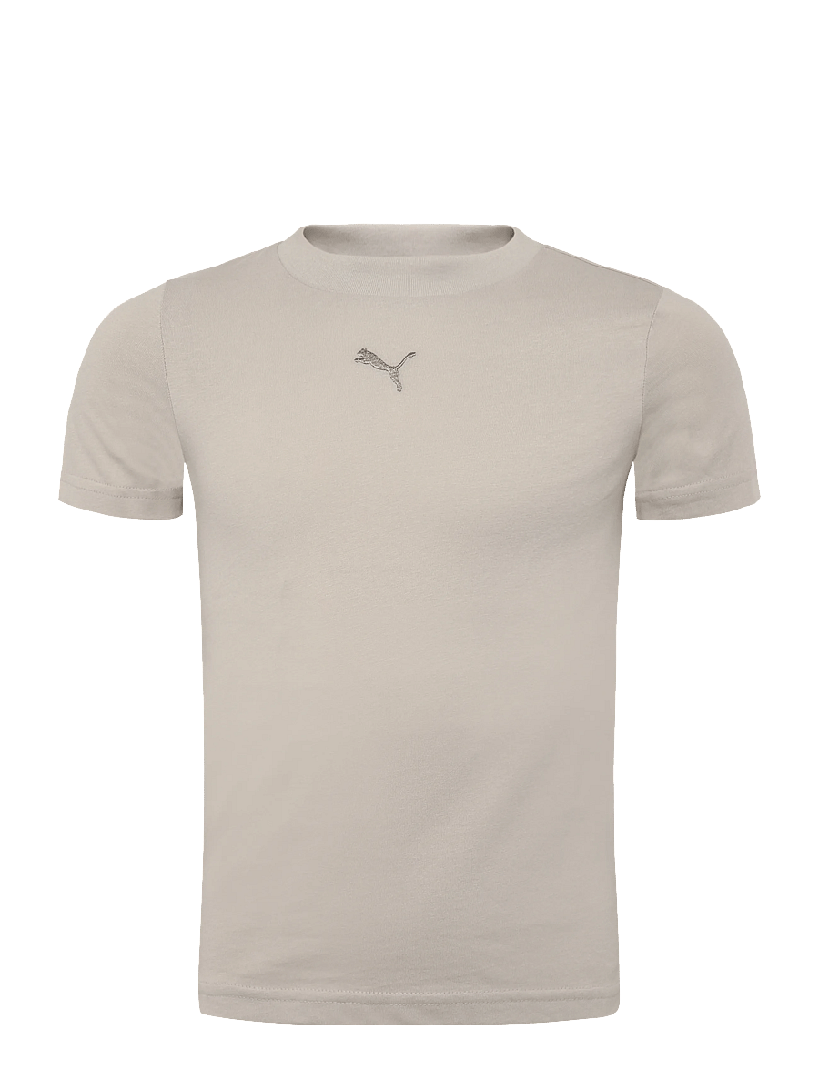 PUMA - ESS Centered Cat Logo Tee G - sporditopid - silver fog - 0