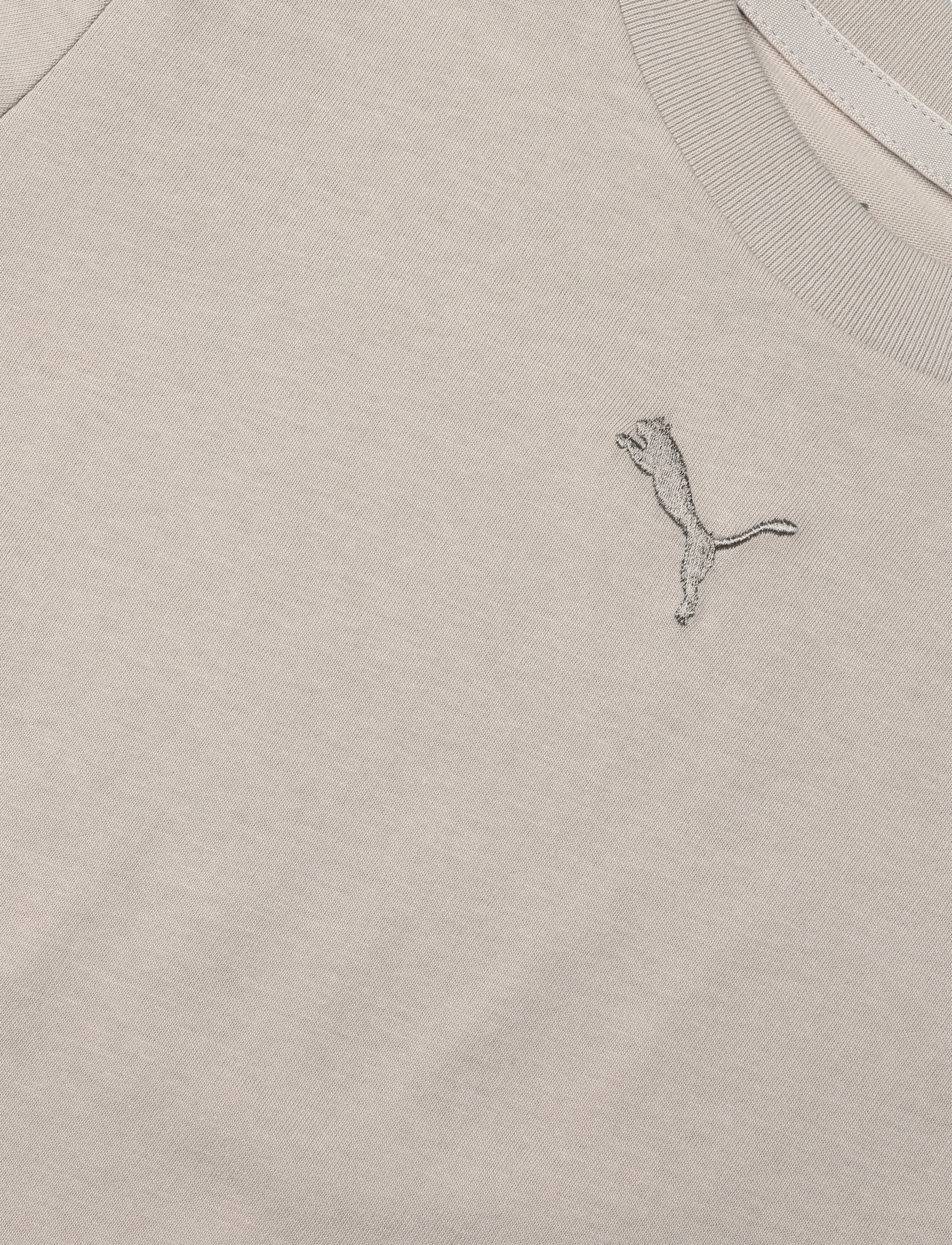 PUMA - ESS Centered Cat Logo Tee G - sporditopid - silver fog - 2