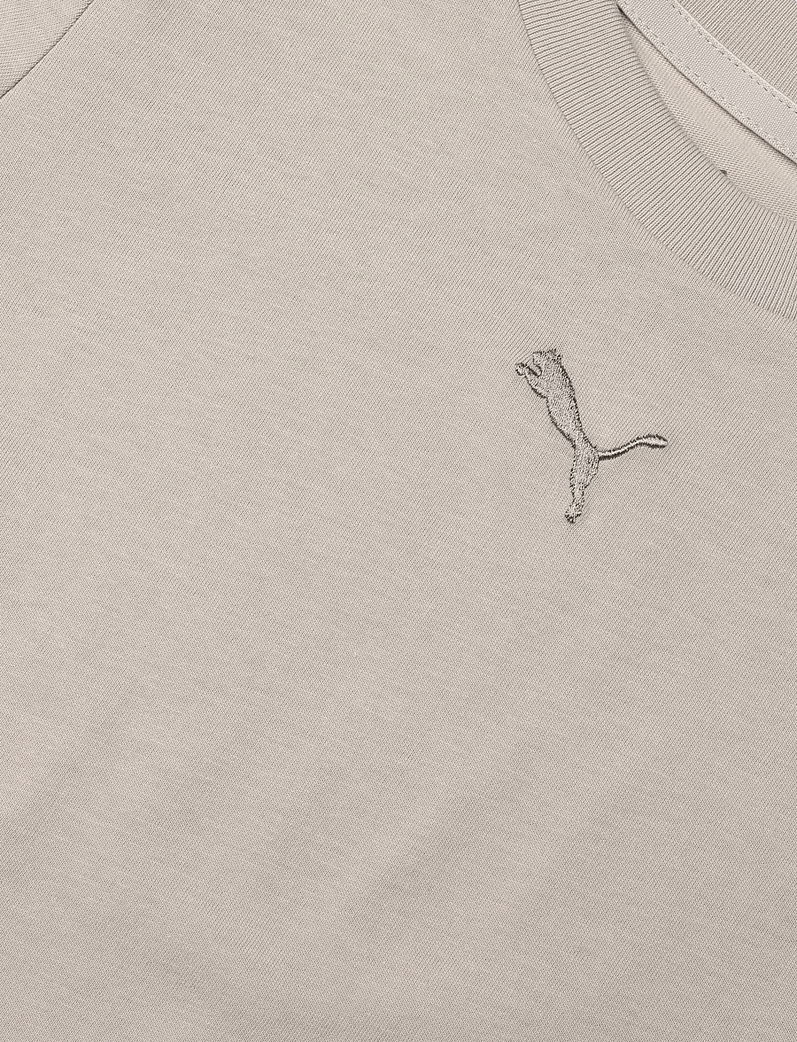 PUMA - ESS Centered Cat Logo Tee G - sporditopid - silver fog - 2