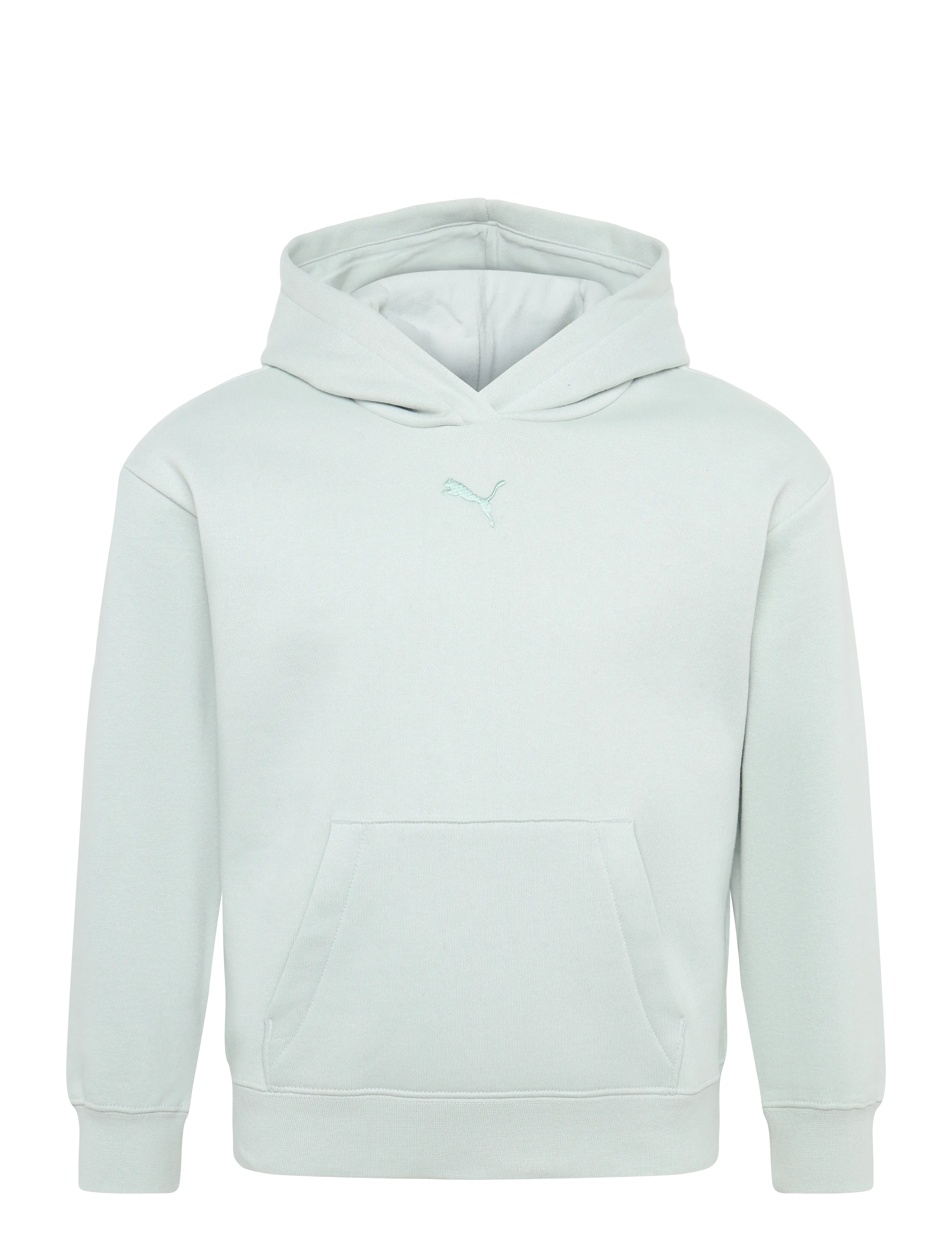 PUMA ESS Centered Cat Logo Relaxed Hoodie FL G - Oberteile - CREME DE MINT / green