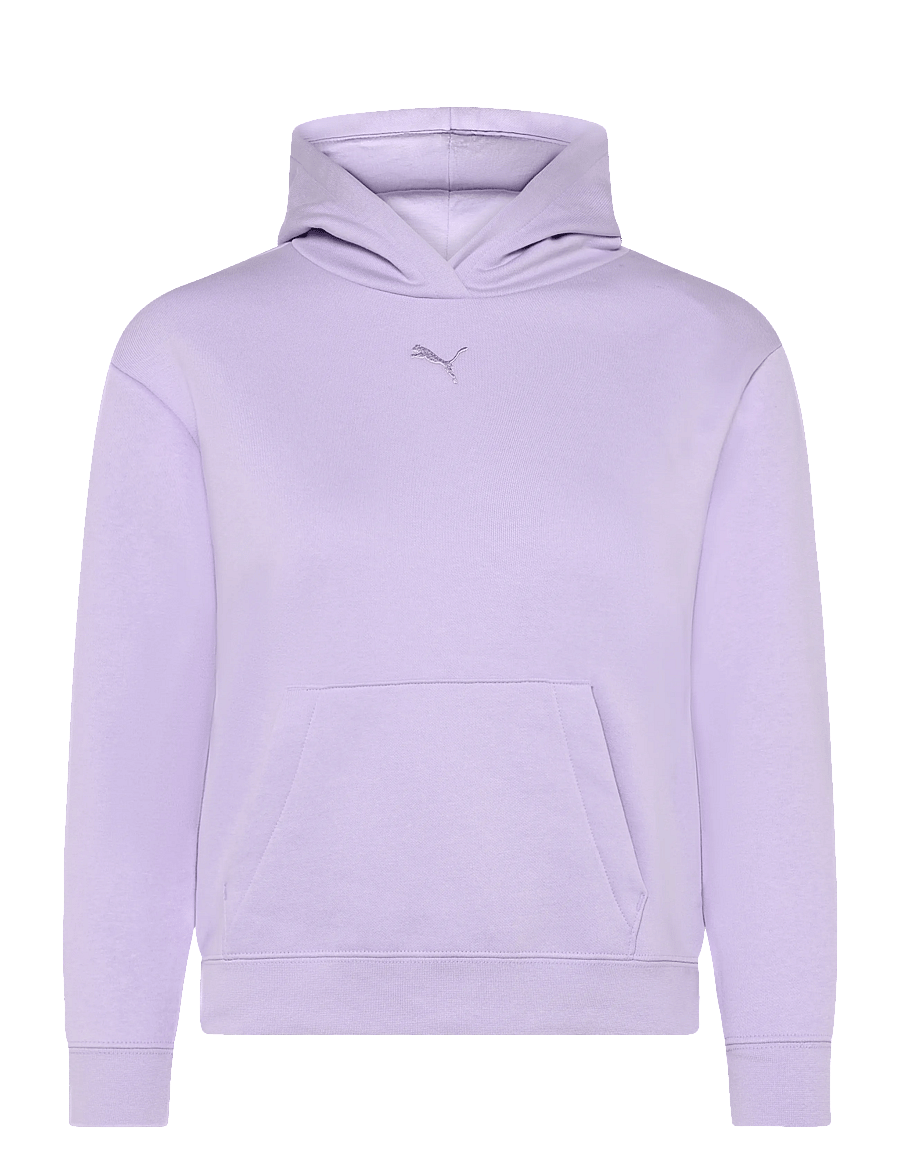 PUMA - ESS Centered Cat Logo Relaxed Hoodie FL G - kapuzenpullover - light lavender - 0