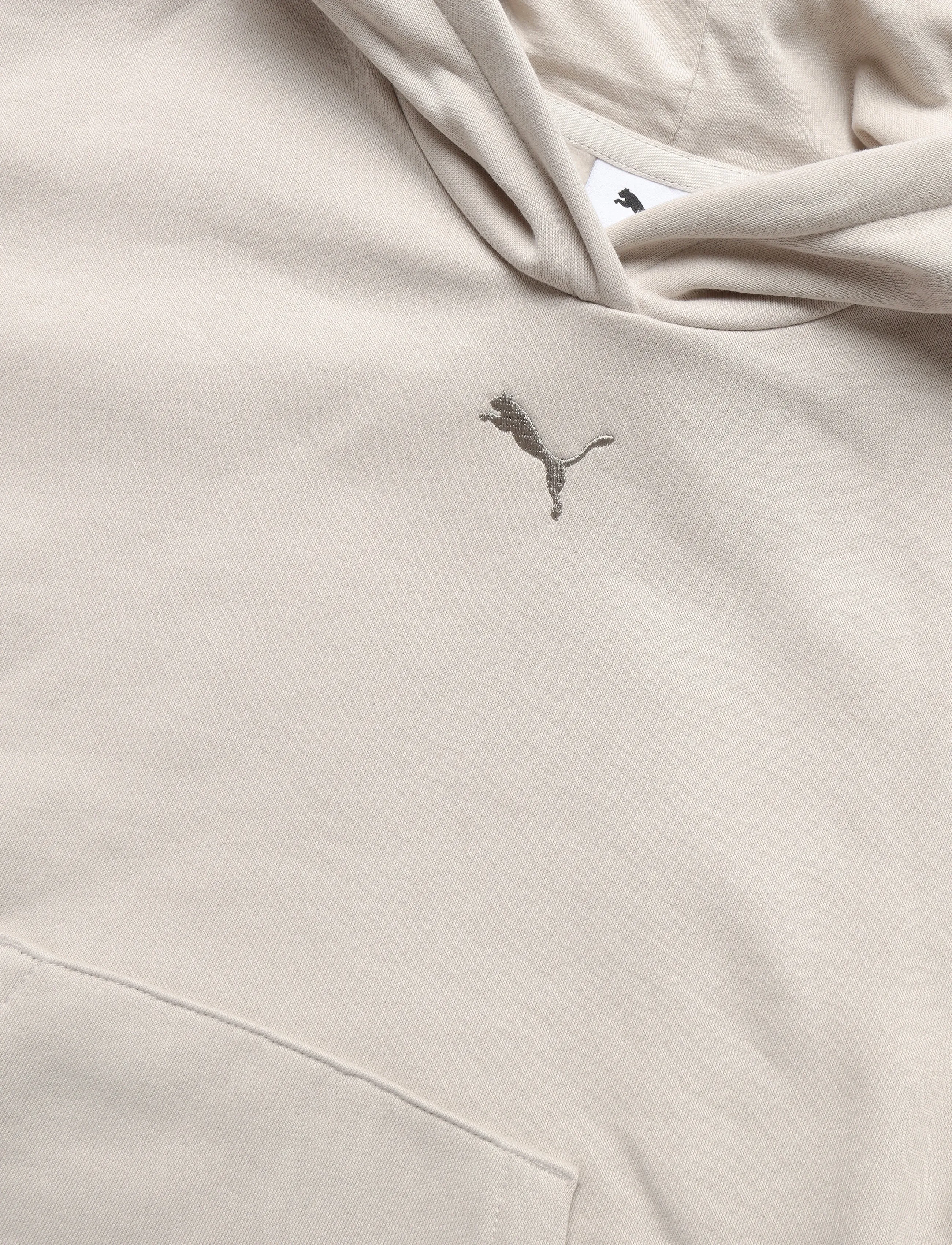 PUMA - ESS Centered Cat Logo Relaxed Hoodie FL G - kapuzenpullover - silver fog - 2