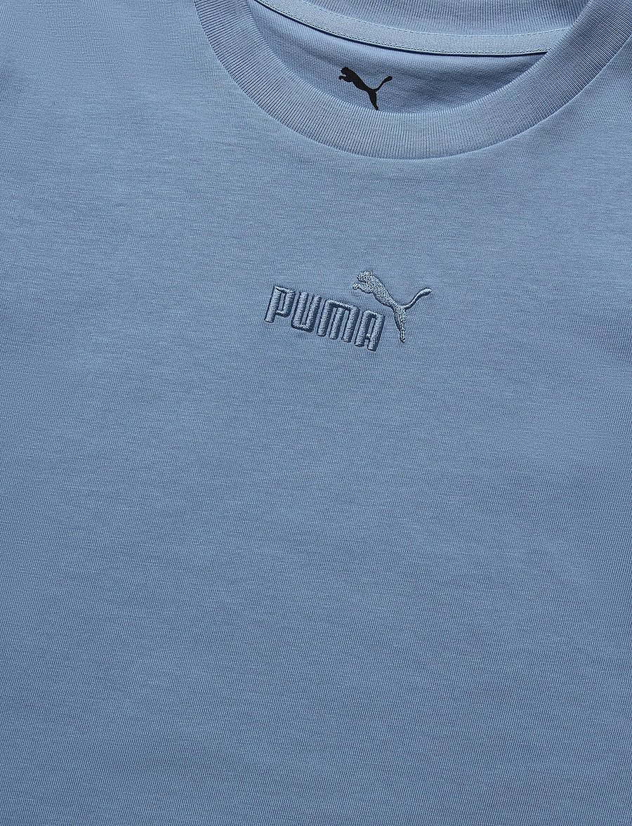 PUMA - ESS Small No.1 Logo Centered Tee B - kurzärmelig - zen blue - 2