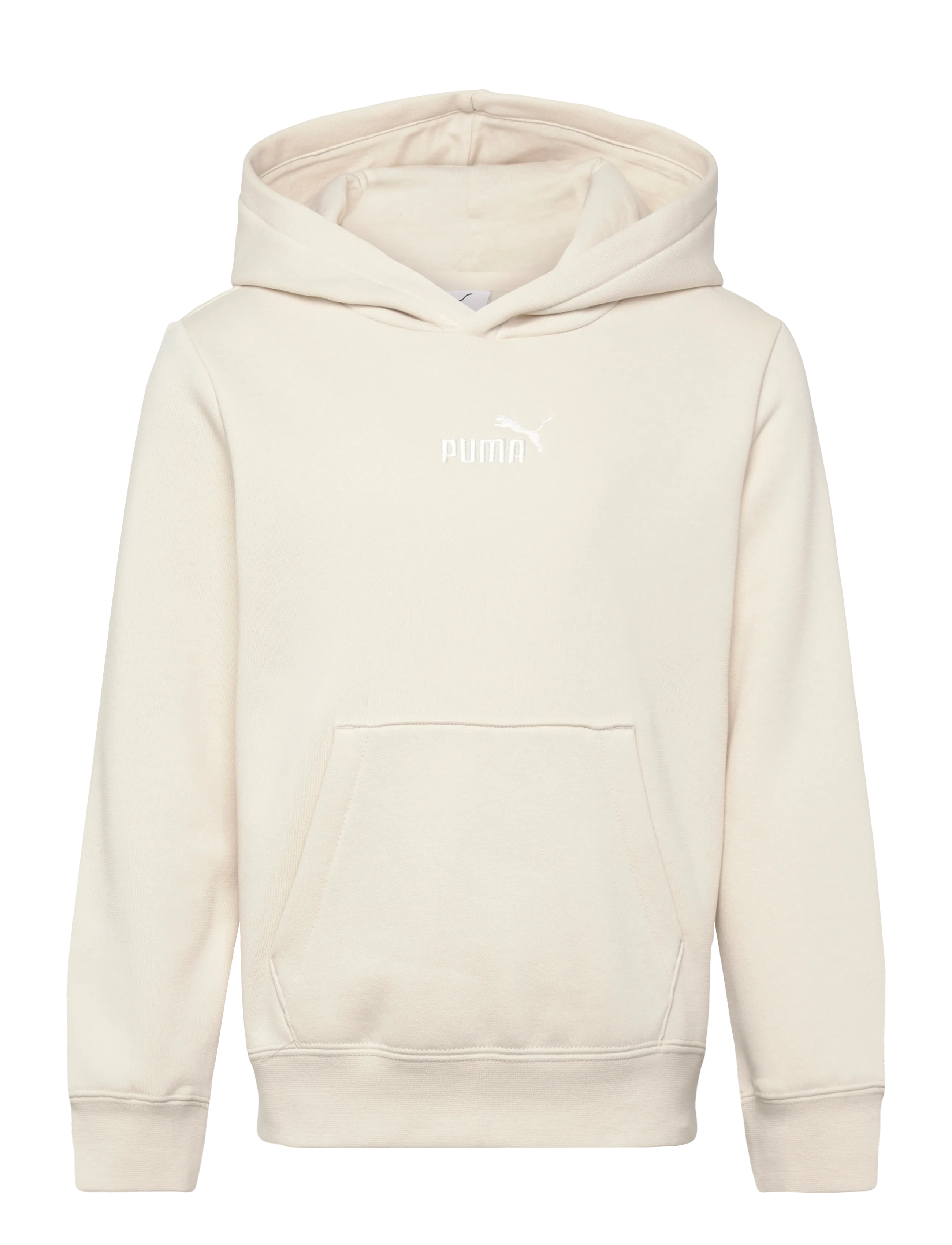 PUMA ESS Small No.1 Logo Centered Hoodie FL B - Överdelar - ALPINE SNOW / cream