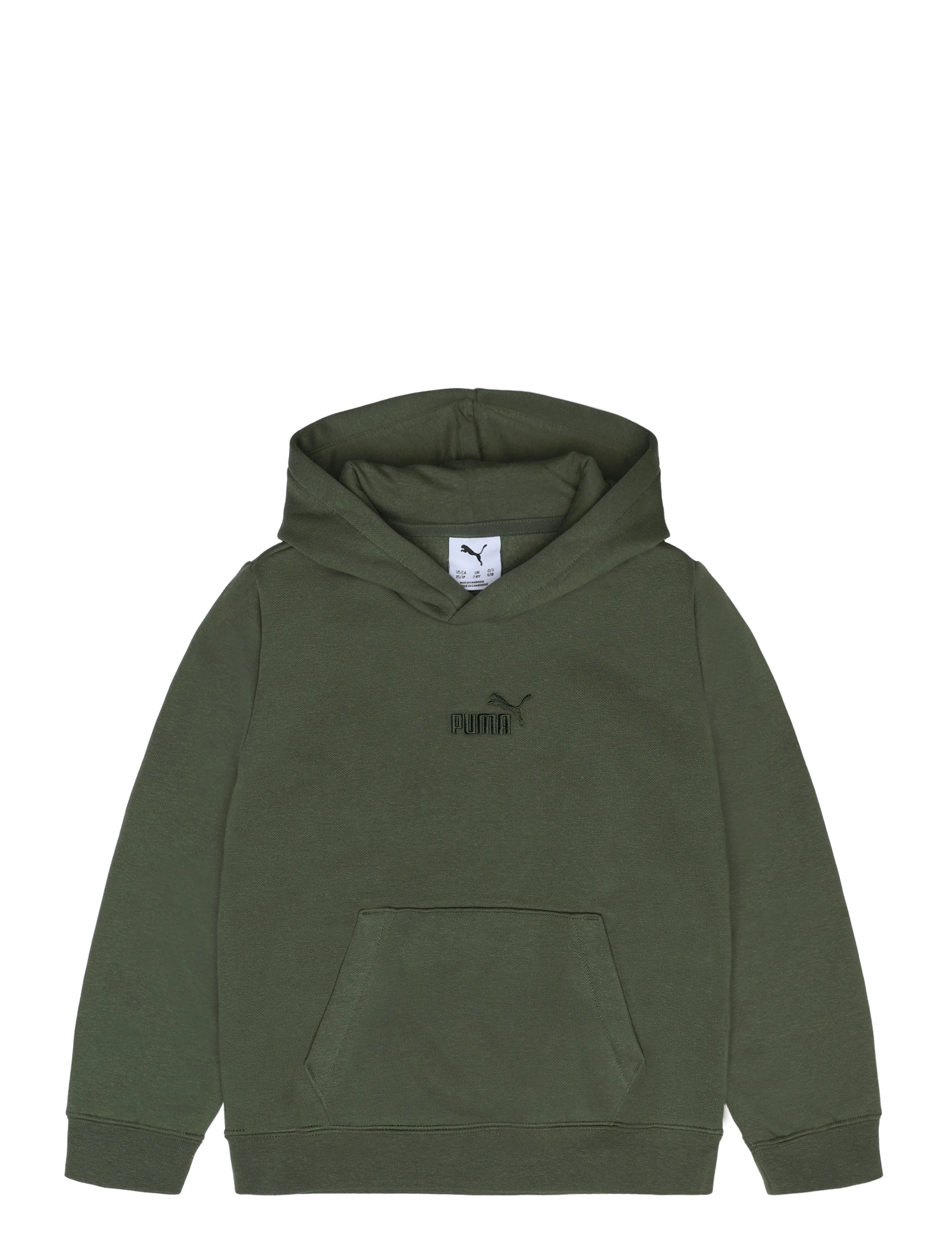 PUMA ESS Small No.1 Logo Centered Hoodie FL B - Tøj - MOSS VEIL / khaki/green