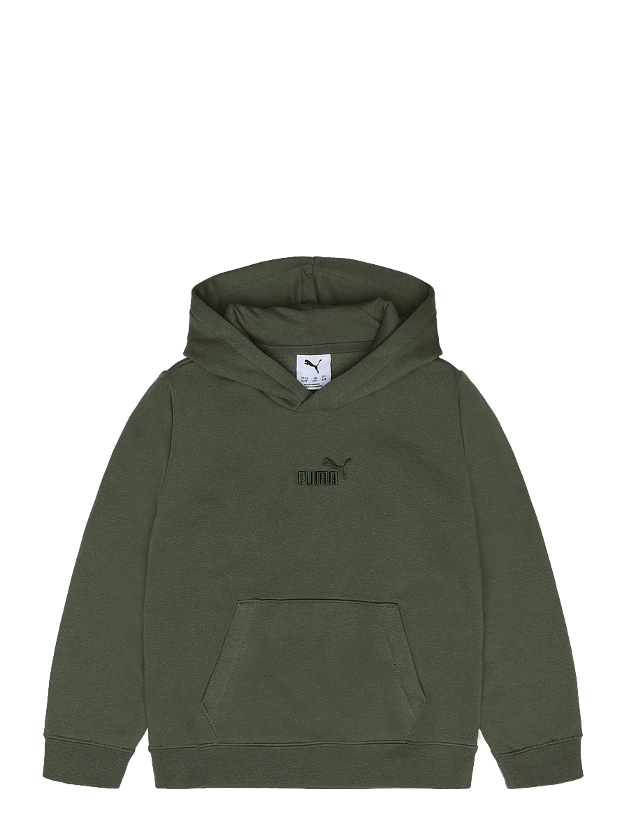 PUMA - ESS Small No.1 Logo Centered Hoodie FL B - bluzy z kapturem - moss veil - 0