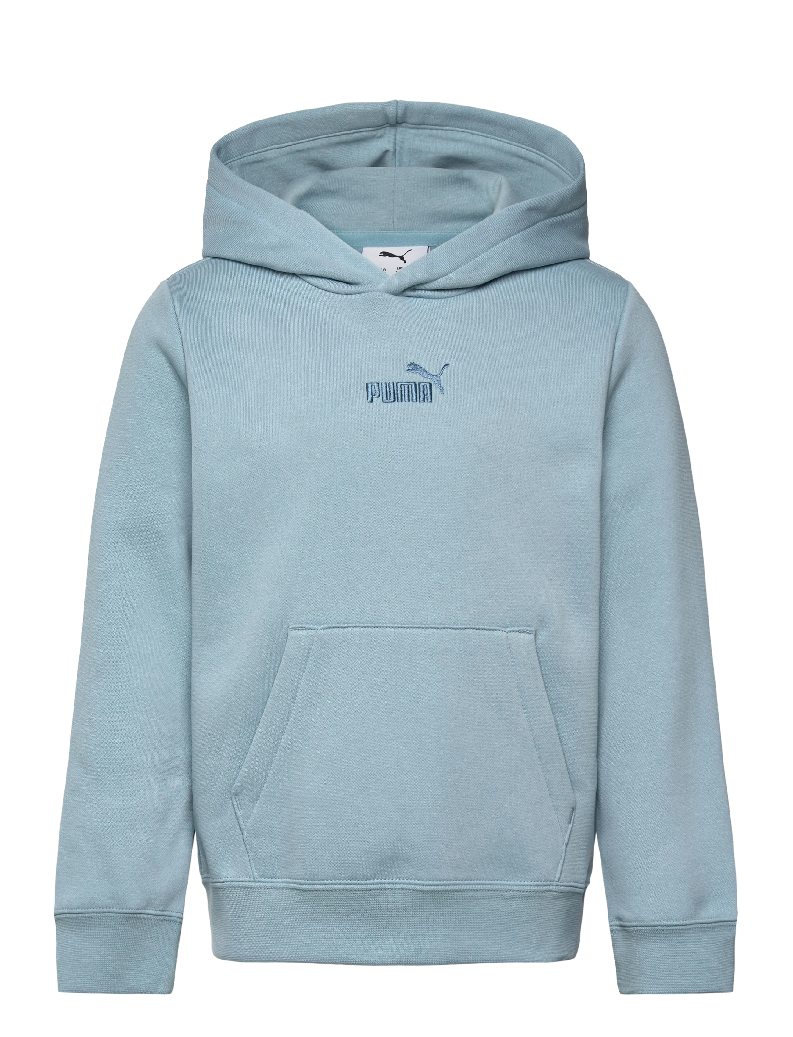 PUMA ESS Small No.1 Logo Centered Hoodie FL B - Overdele - SEAFOAM / blue