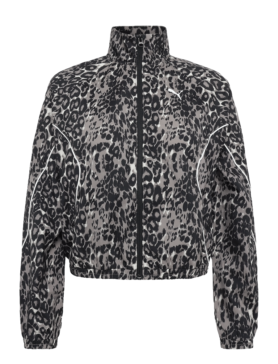 PUMA - PUMA SPORT ANIMAL Relaxed AOP Full-Zip Woven Jacket - casual jackor - mouse gray - 0