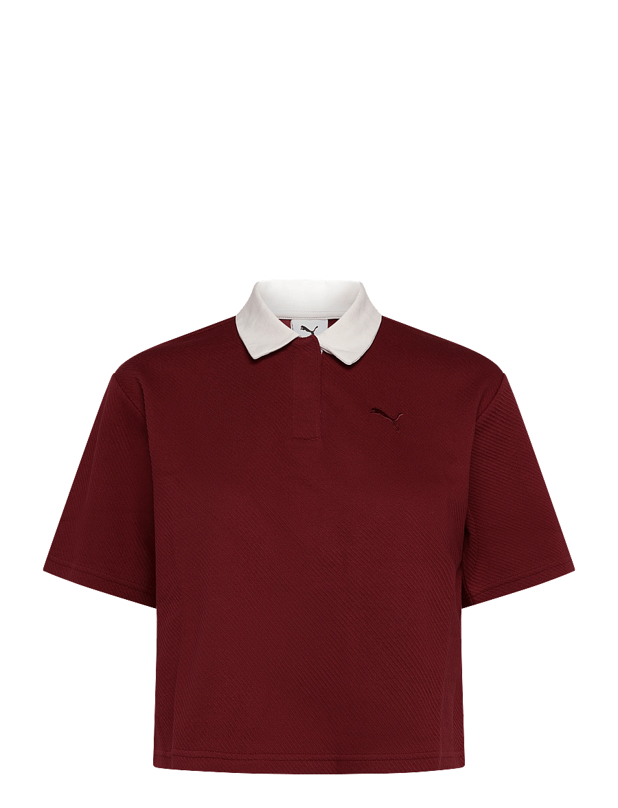 PUMA - PUMA CLASS Relaxed Polo Tee - toppar & t-shirts - garnet glow - 0