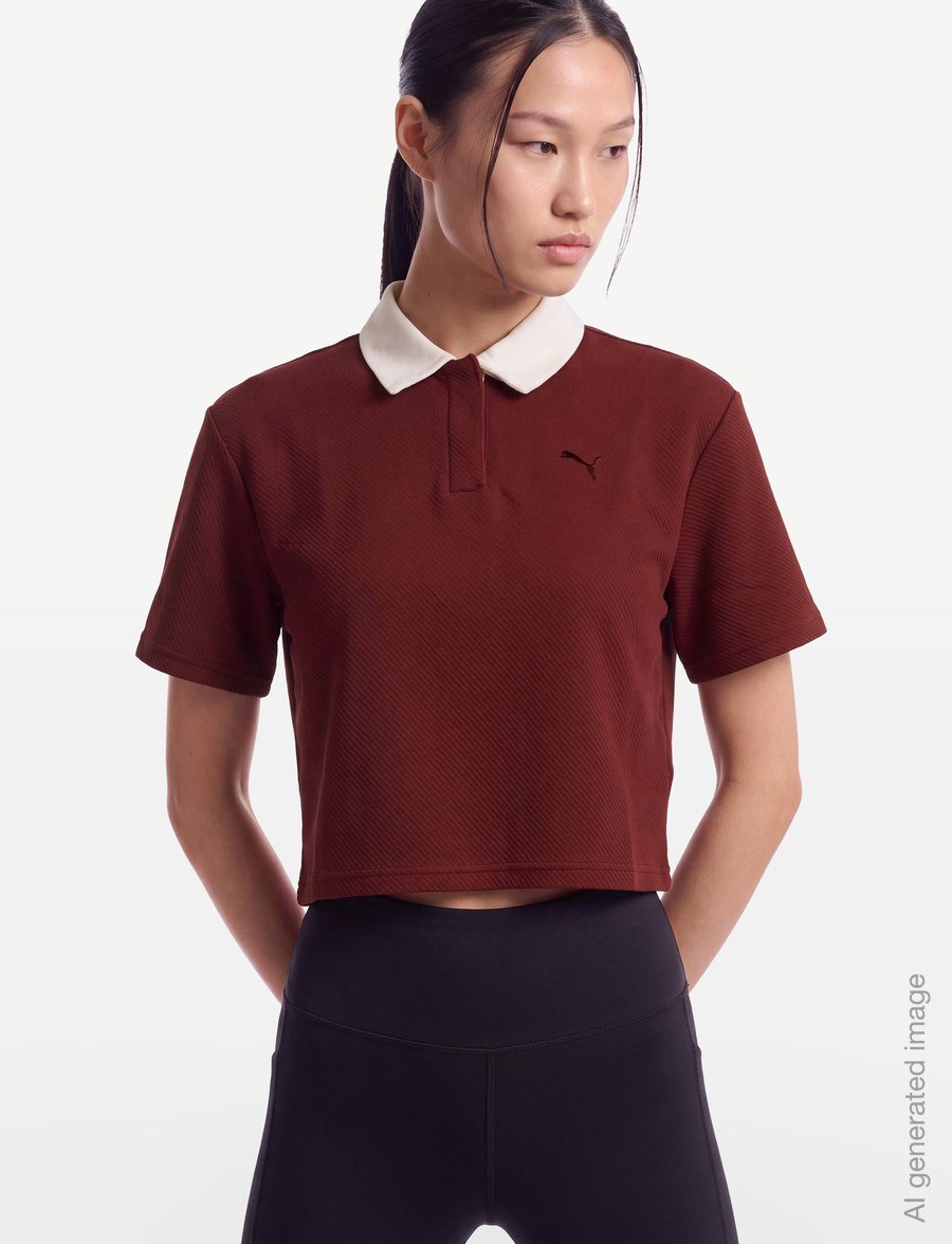 PUMA - PUMA CLASS Relaxed Polo Tee - polos - garnet glow - 3