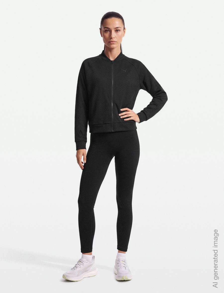 PUMA - PUMA CLASS Standard Full-Zip Jacket - rennot takit - puma black - 0