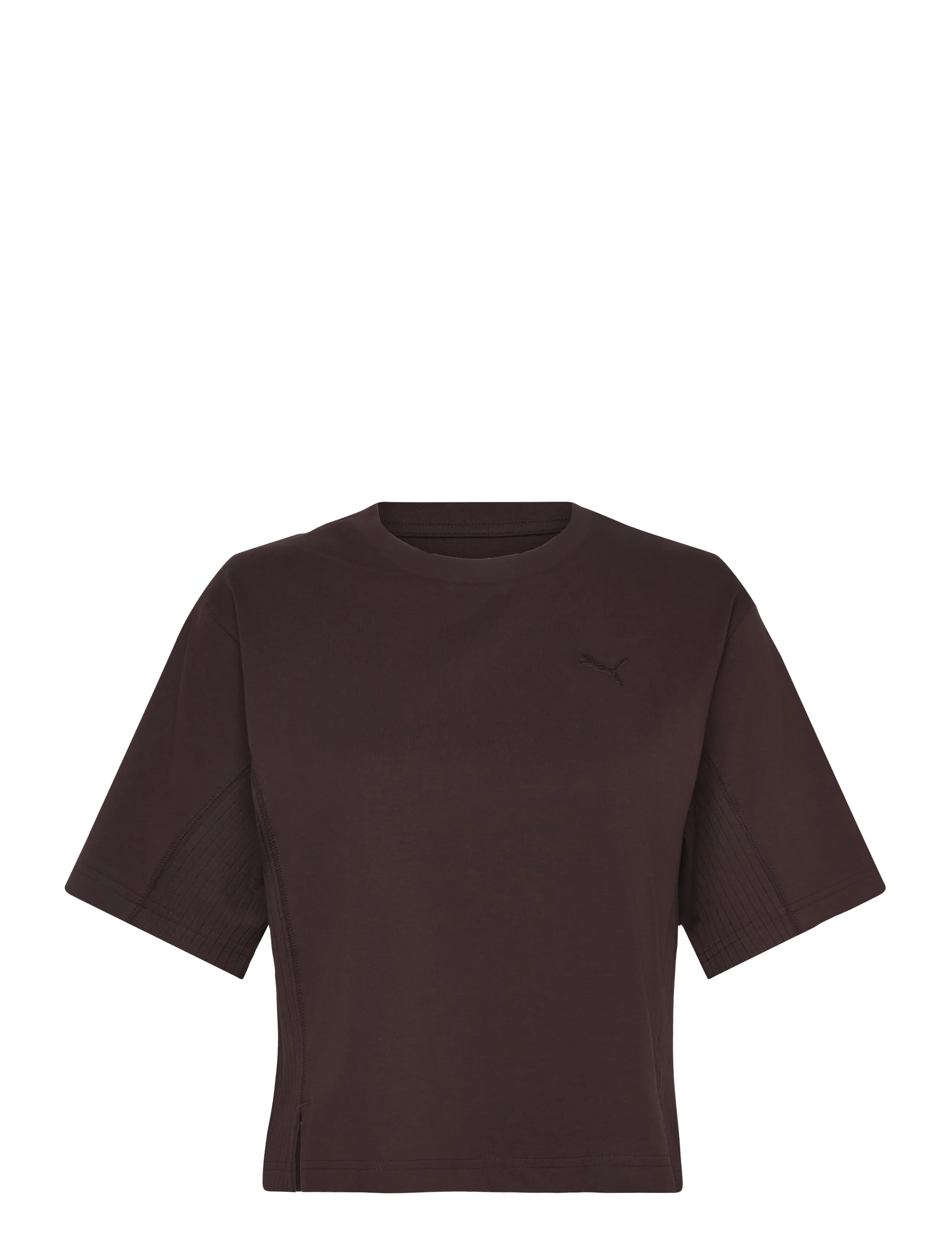 PUMA HER Relaxed Tee - T-shirts & Toppe - CHOCOLATE FONDUE / brown