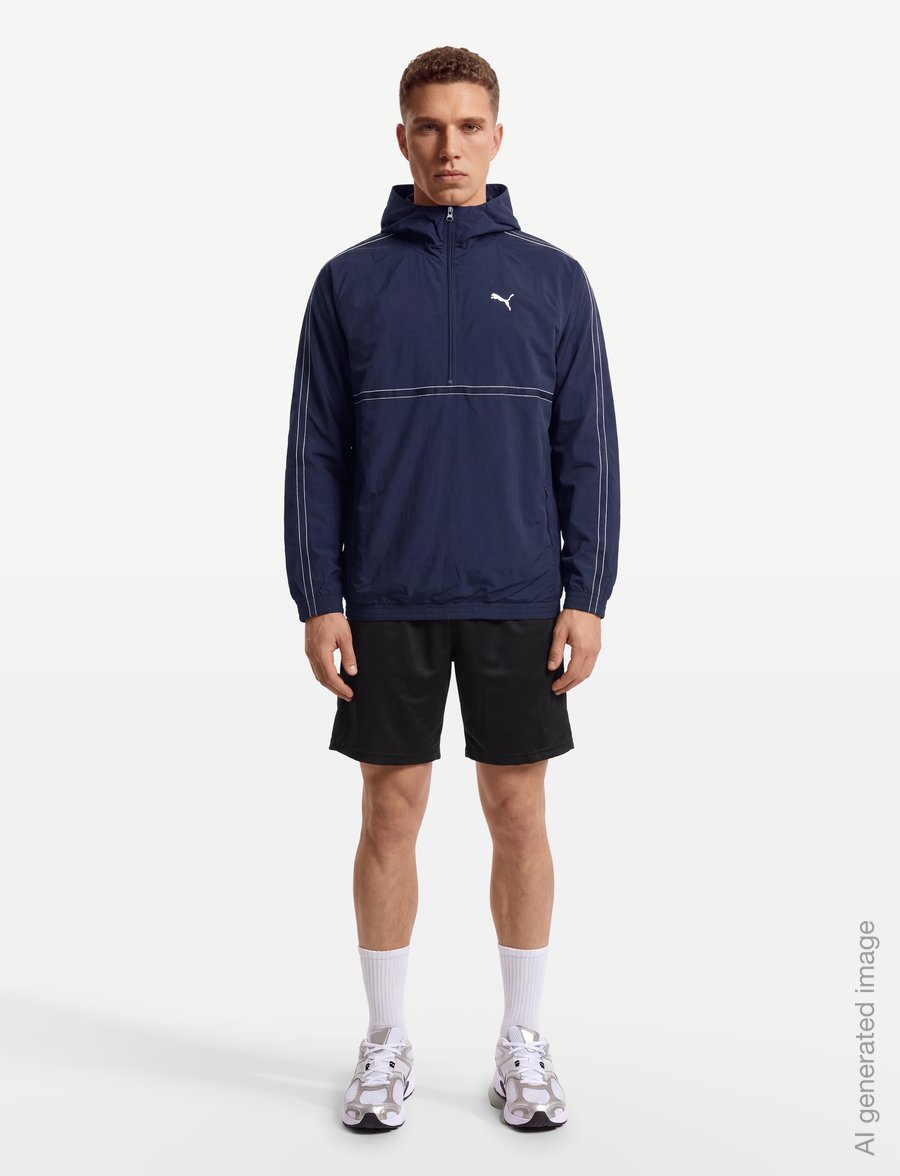 PUMA - PUMA CLASS Relaxed Pinnacle Half-Zip Hoodie - clothing - puma navy - 0