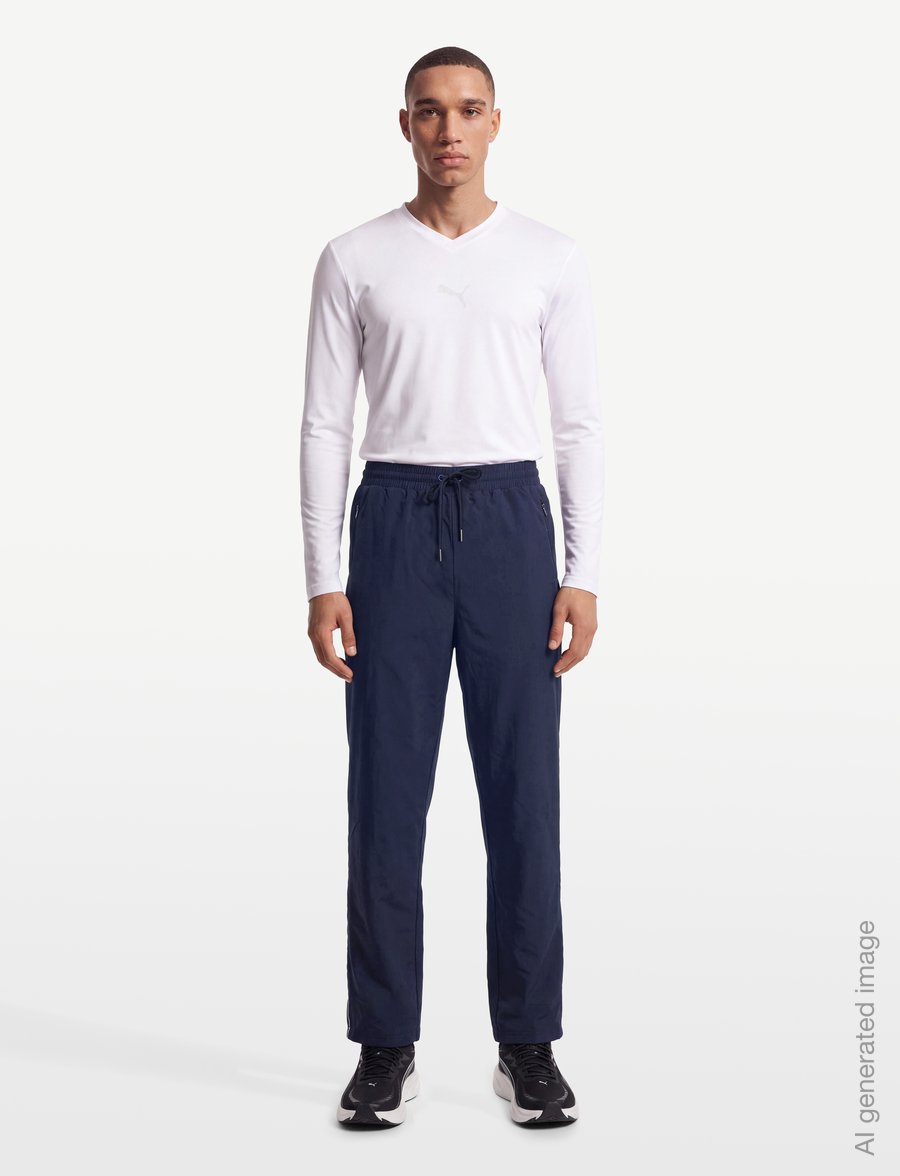 PUMA - PUMA CLASS Relaxed Pinnacle Woven Track Pants - trainingshosen - puma navy - 0