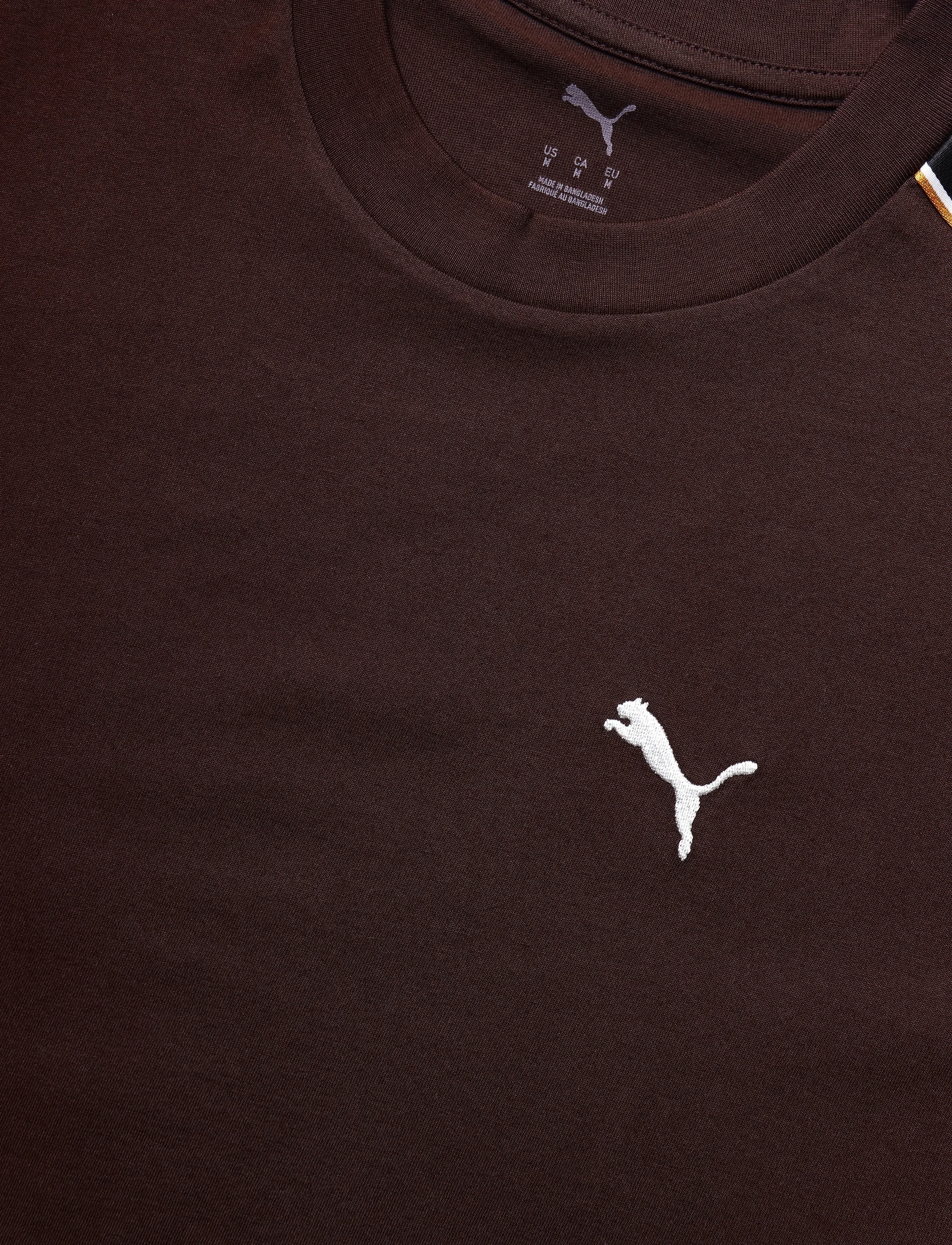 PUMA - ESS ELEVATED TAPE Relaxed Tee - oberteile & t-shirts - chocolate fondue - 2