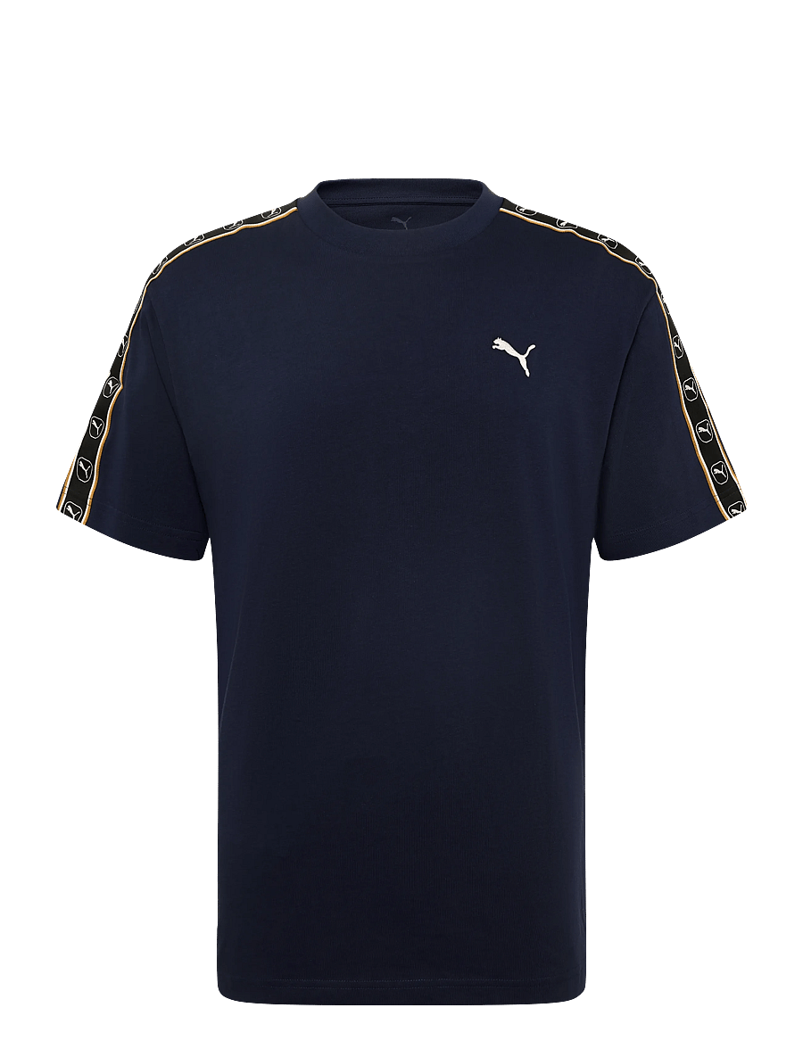 PUMA - ESS ELEVATED TAPE Relaxed Tee - t-shirts - puma navy - 0