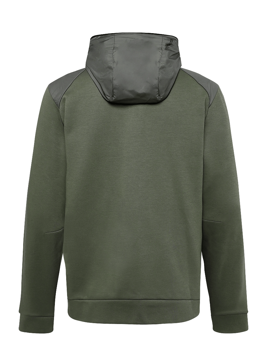 PUMA - PUMATECH Material Mix Full-Zip Hoodie DK - sweatshirts - moss veil - 1