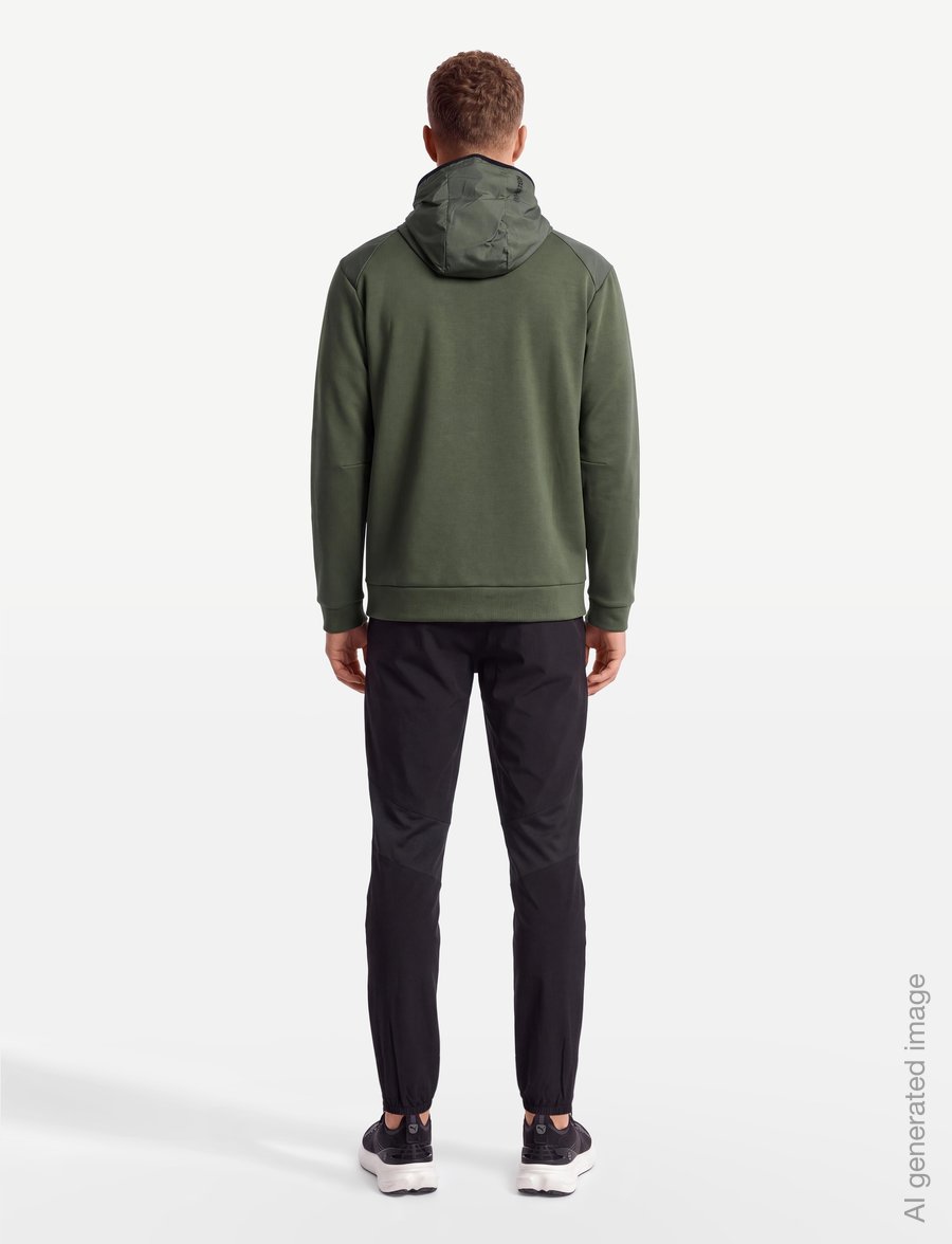 PUMA - PUMATECH Material Mix Full-Zip Hoodie DK - huvtröjor - moss veil - 4