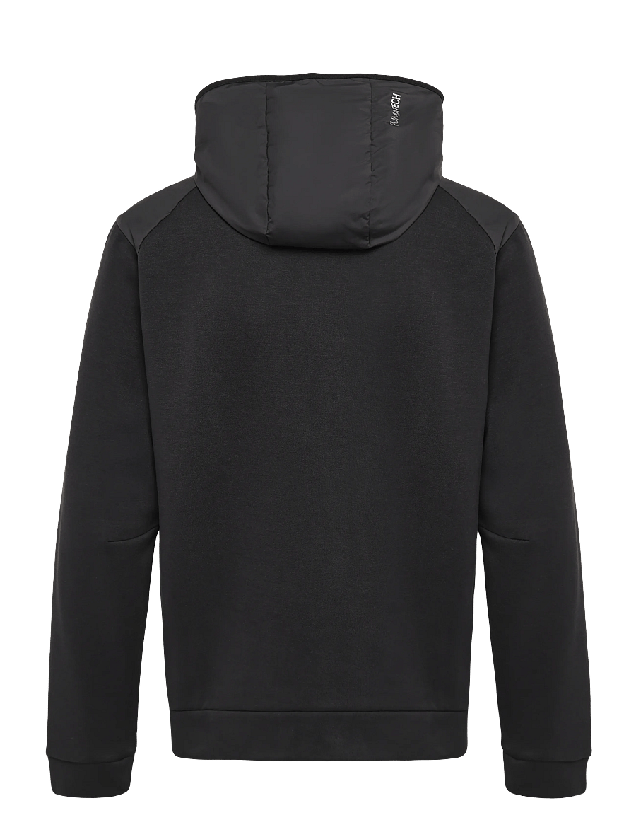 PUMA - PUMATECH Material Mix Full-Zip Hoodie DK - sweatshirts - puma black - 1