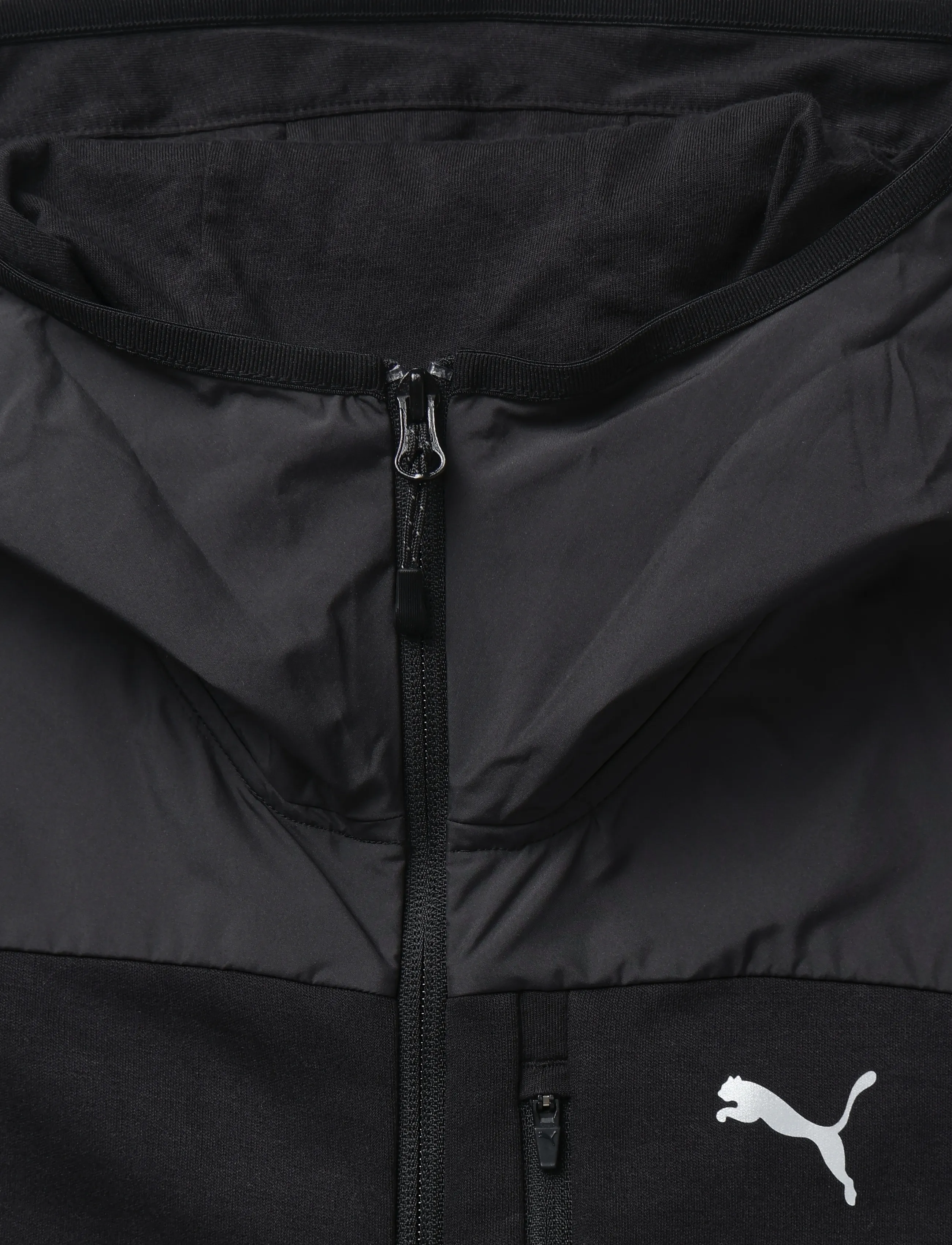 PUMA - PUMATECH Material Mix Full-Zip Hoodie DK - sweatshirts - puma black - 2