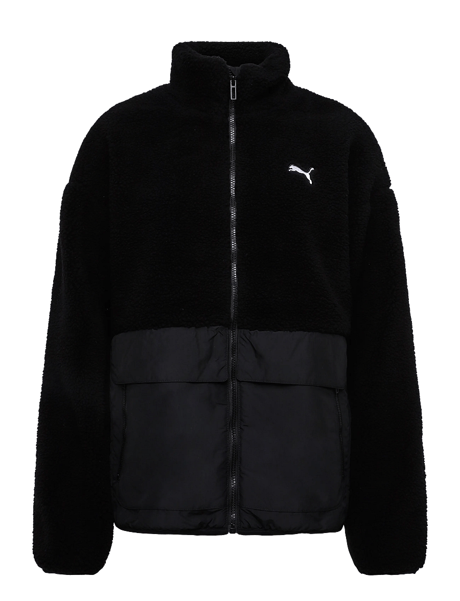 PUMA - Hybrid Re:Fibre Sherpa Jacket M - casual jackets - puma black - 0