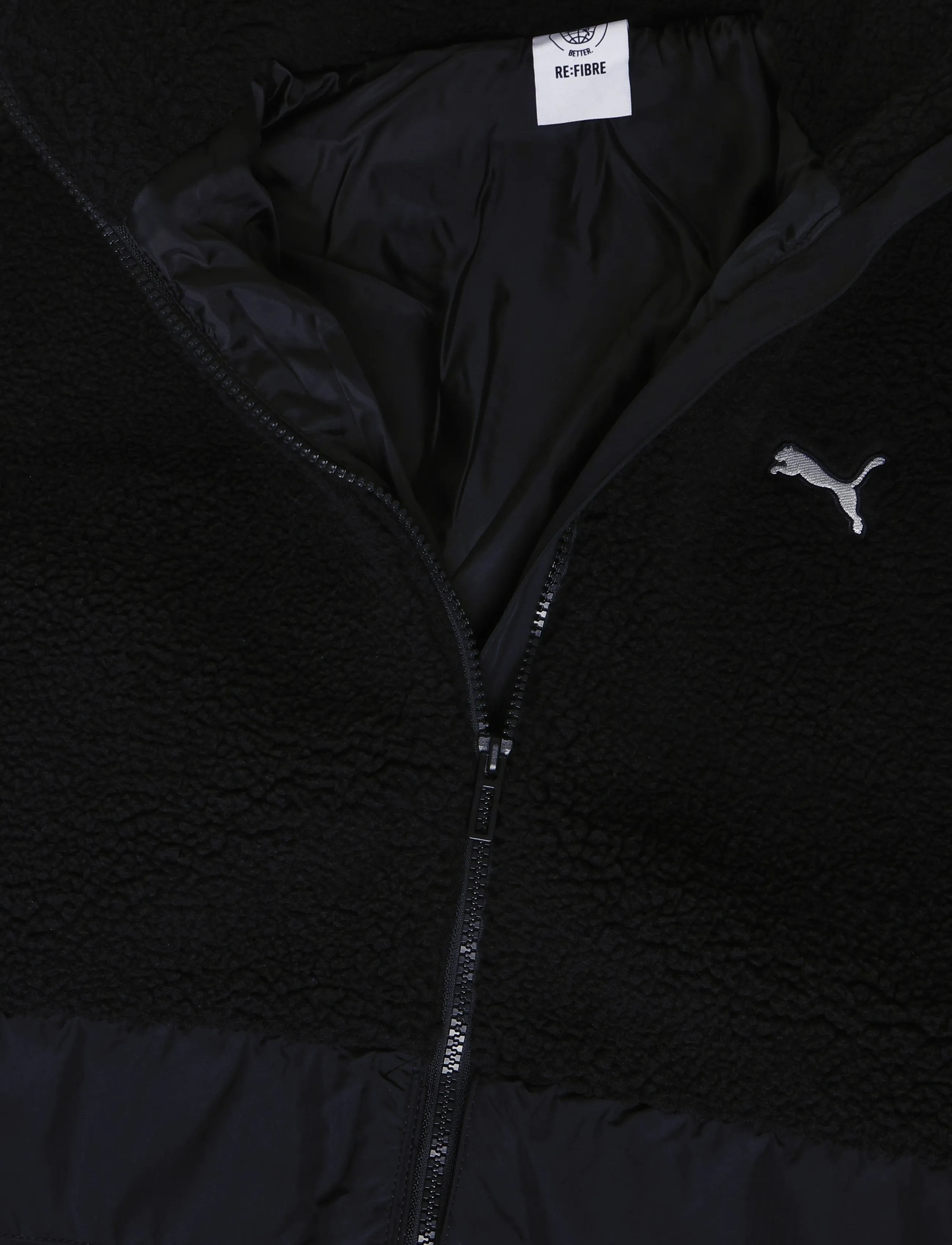PUMA - Hybrid Re:Fibre Sherpa Jacket M - casual jackets - puma black - 2