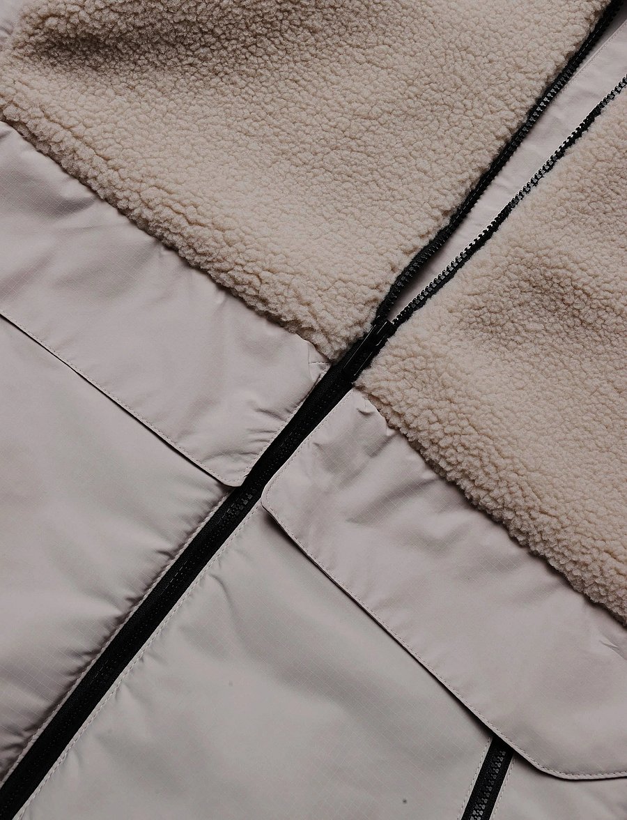 PUMA - Hybrid Re:Fibre Sherpa Jacket M - casual jackets - silver fog - 3