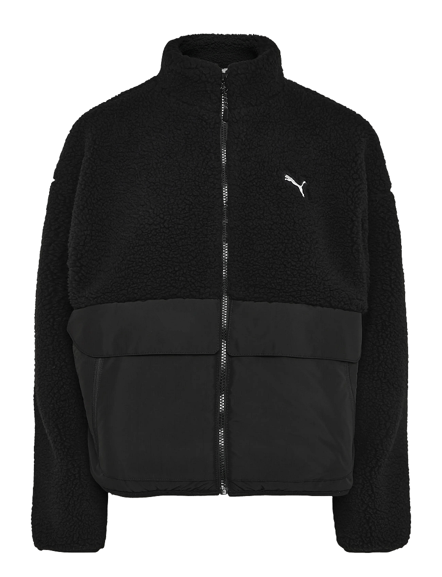 PUMA - Re:Fibre Sherpa Jacket W - casual jackets - puma black - 0