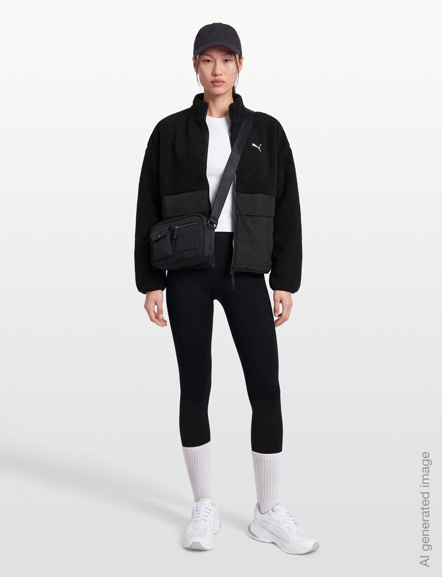 PUMA - Re:Fibre Sherpa Jacket W - freizeitjacken - puma black - 0