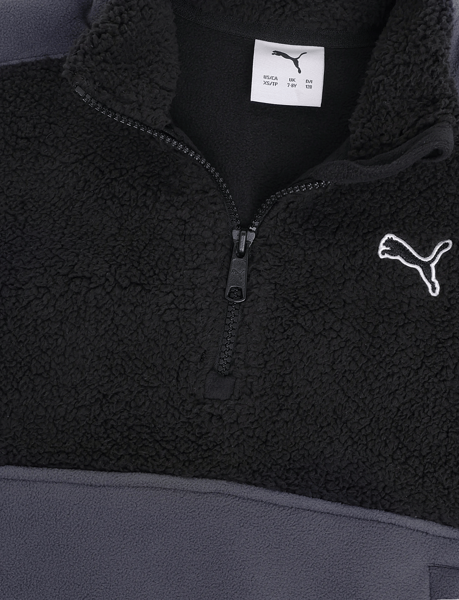 PUMA - ESS ELEVATED Winterized Relaxed Half-Zip - puma black - 2