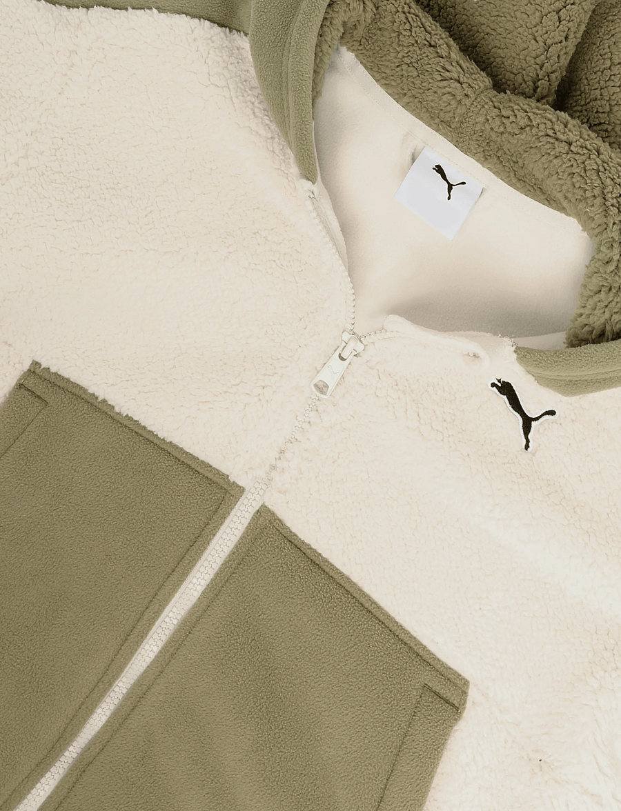 PUMA - ESS ELEVATED Winterized Relaxed Full-Zip - alpine snow - 2