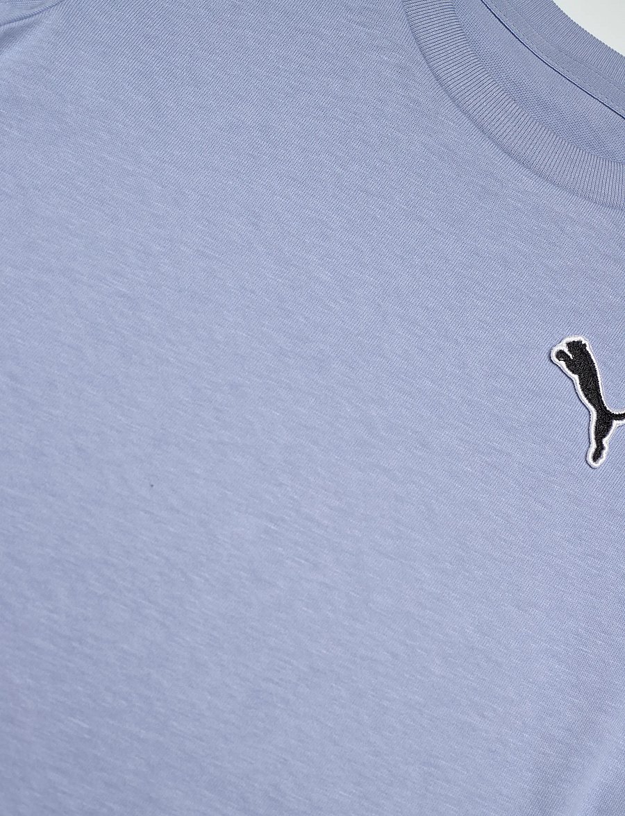 PUMA - ESS ELEVATED Tee PS - kortärmade t-shirts - chambray blue - 2