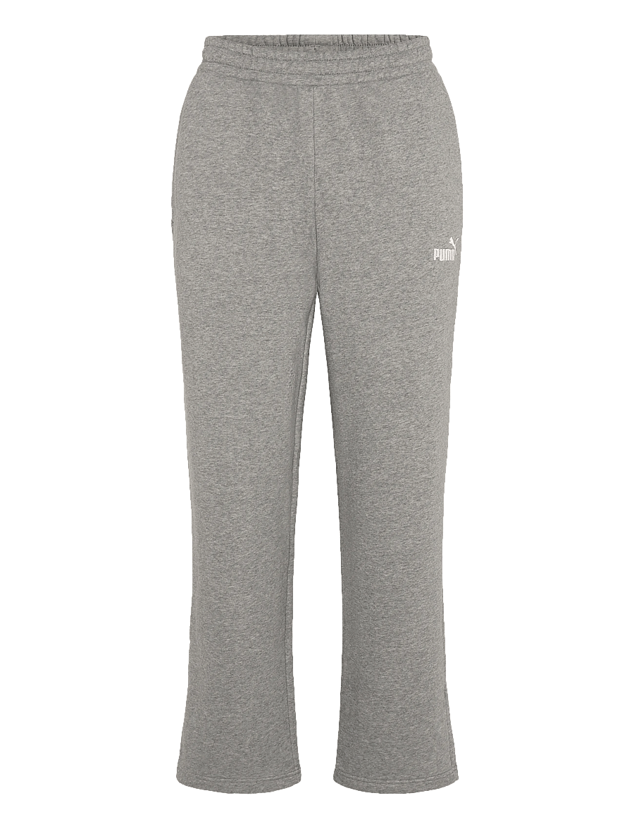 PUMA - ESS Relaxed No.1 Logo Pants - pants - medium gray heather - 0