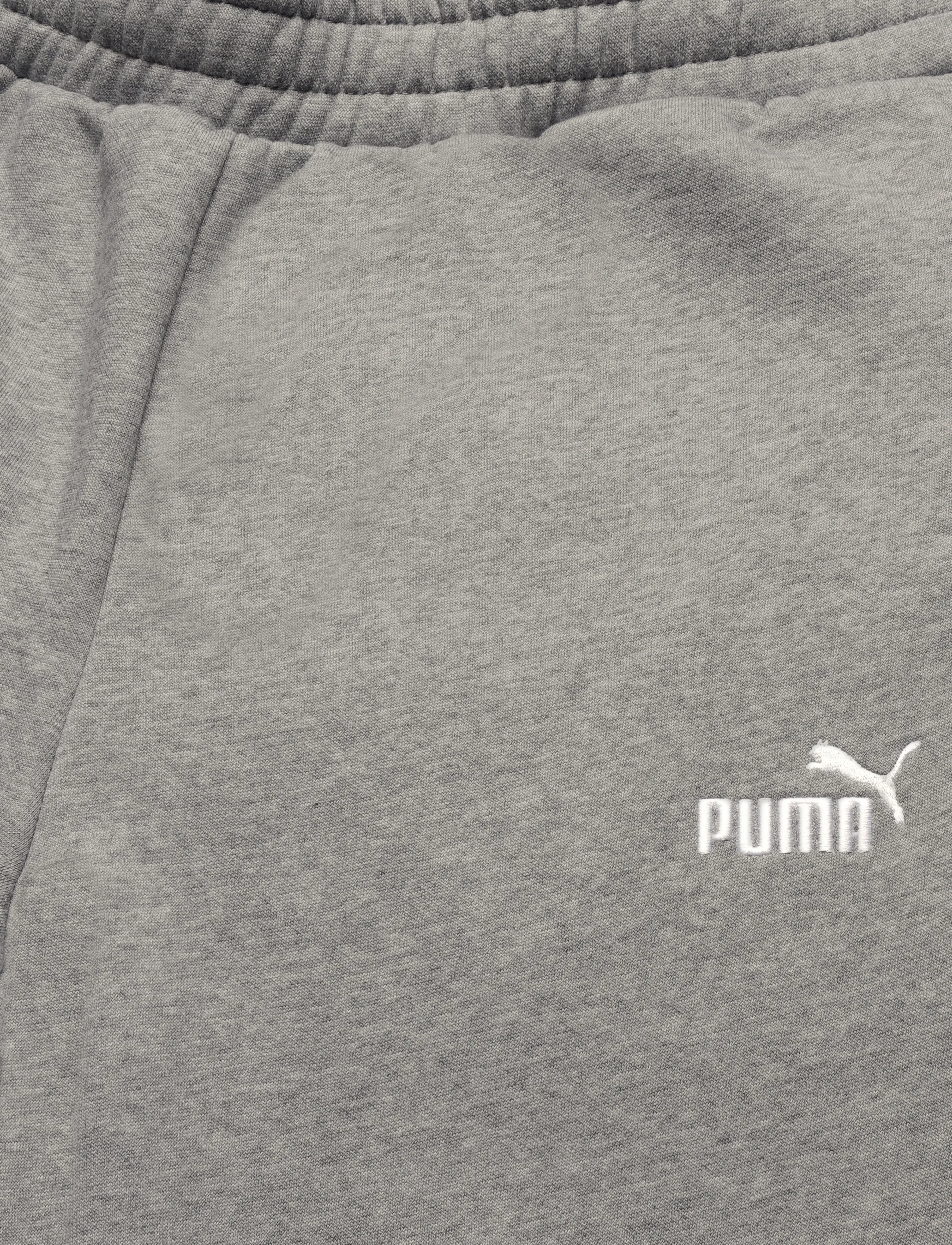 PUMA - ESS Relaxed No.1 Logo Pants - pants - medium gray heather - 3