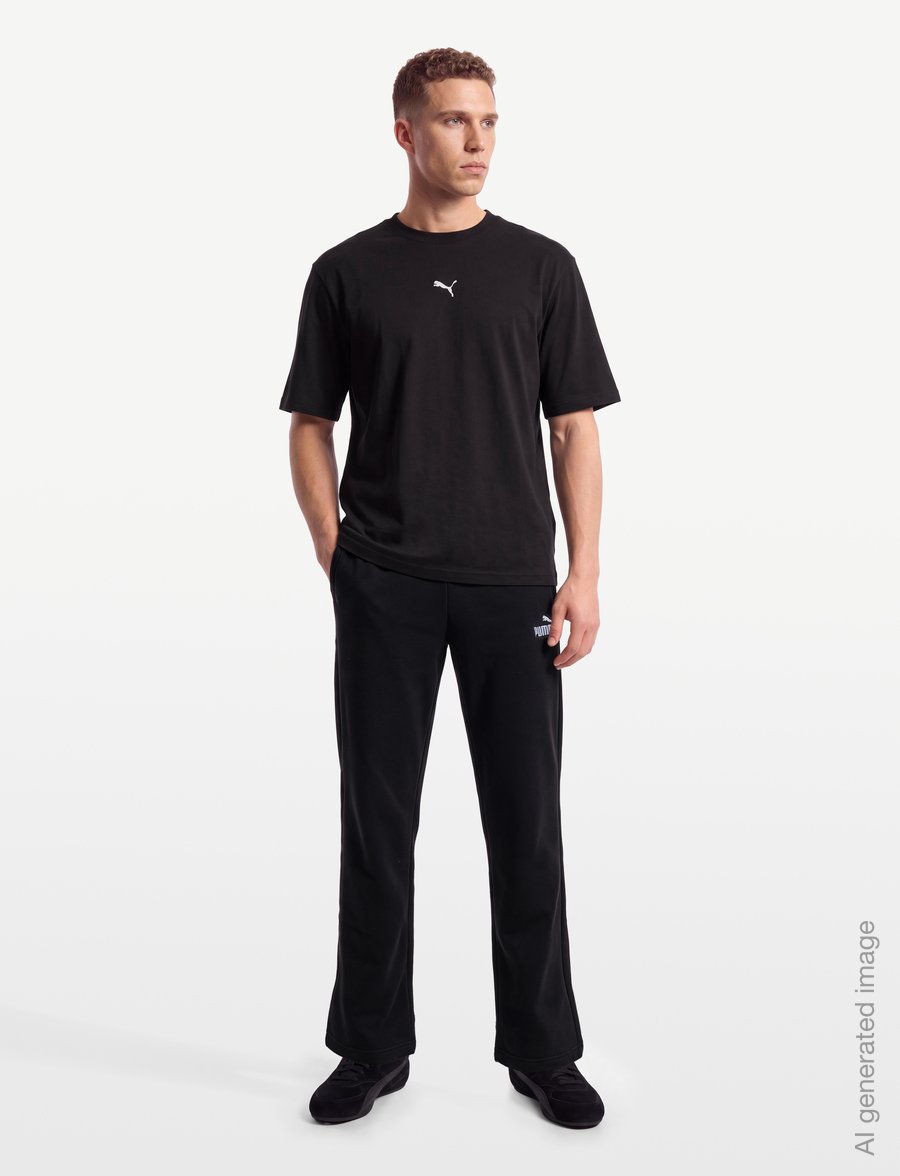 PUMA - ESS Relaxed No.1 Logo Pants - sweatpants - puma black - 0