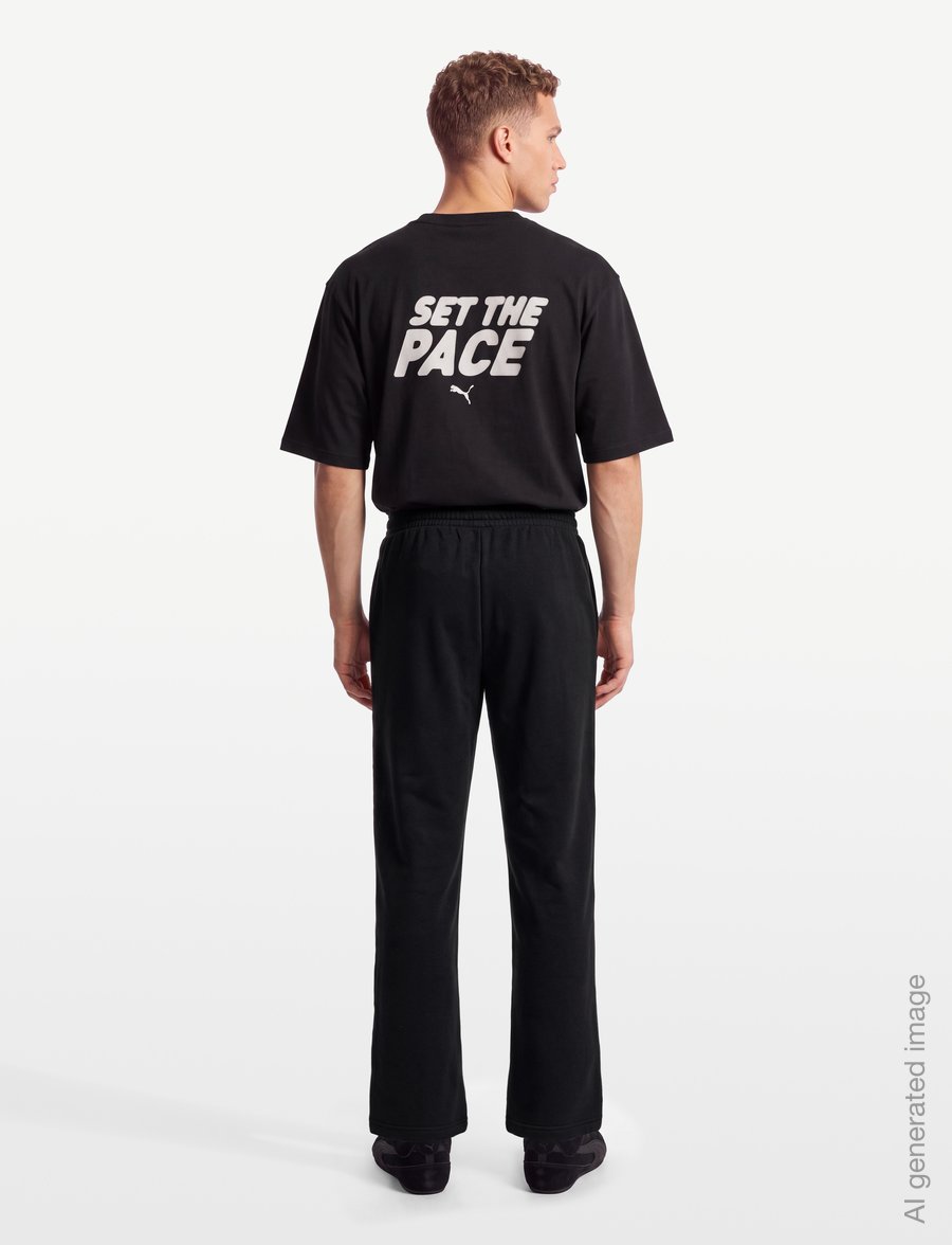 PUMA - ESS Relaxed No.1 Logo Pants - sweatpants - puma black - 4