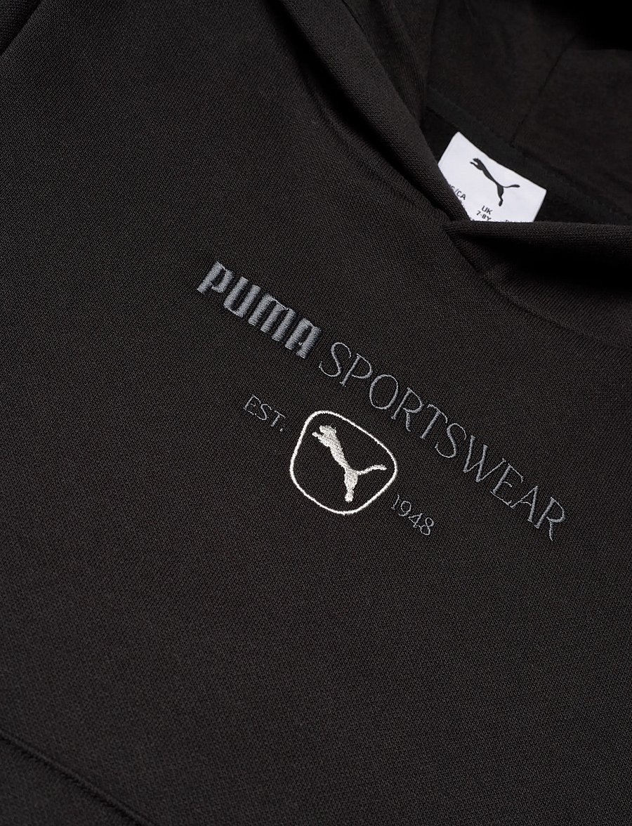 PUMA - PUMA CLASS Graphic Hoodie FL B - huvtröjor - puma black - 2