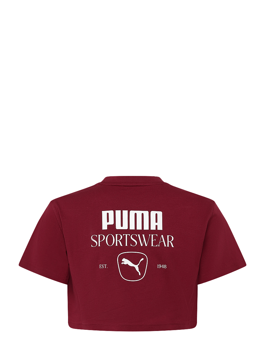 PUMA - PUMA CLASS Relaxed Short Lenght Graphic Tee G - sporditopid - garnet glow - 1