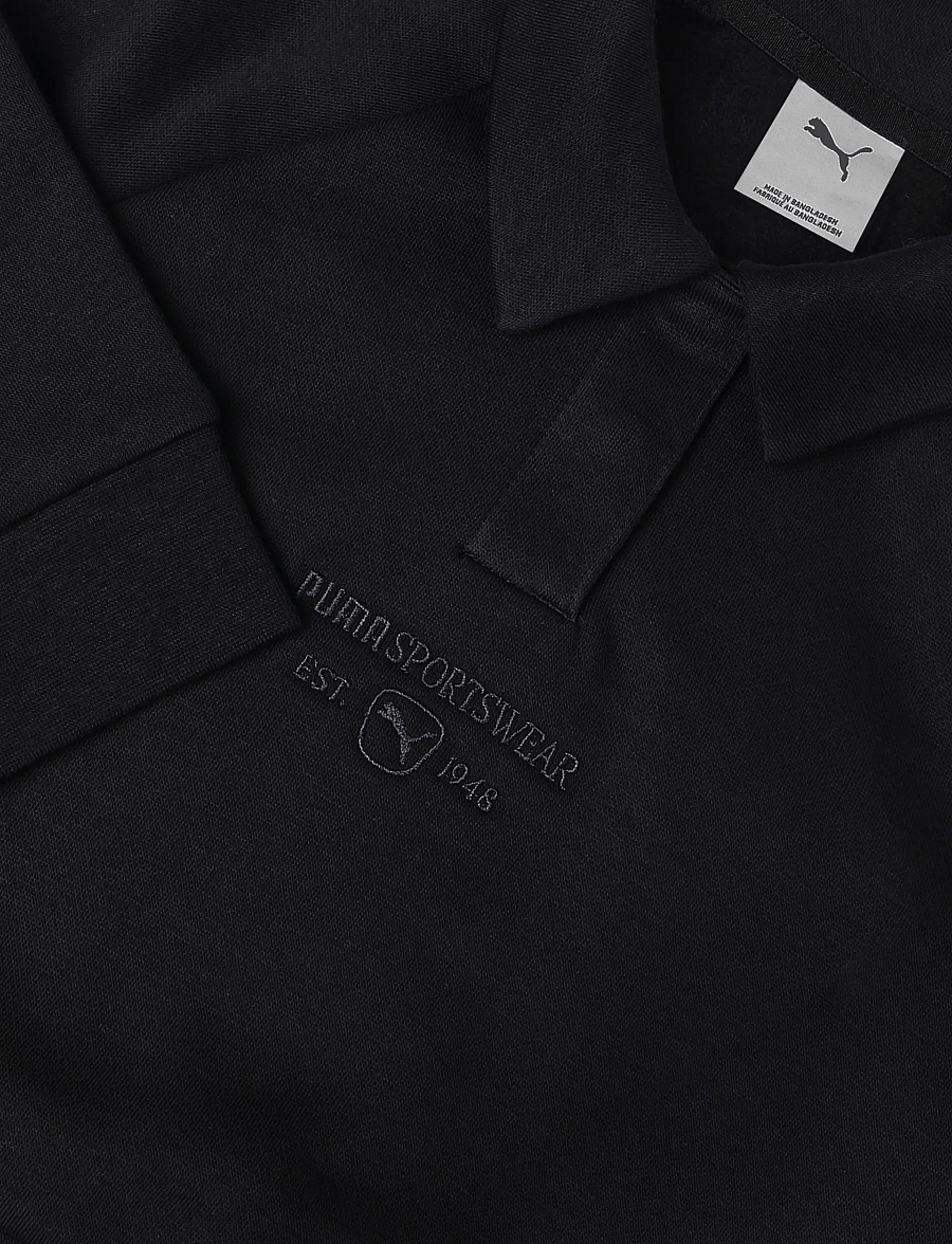 PUMA - PUMA CLASS Relaxed Short Lenght Longsleeve Polo FL G - langärmelig poloshirt - puma black - 2