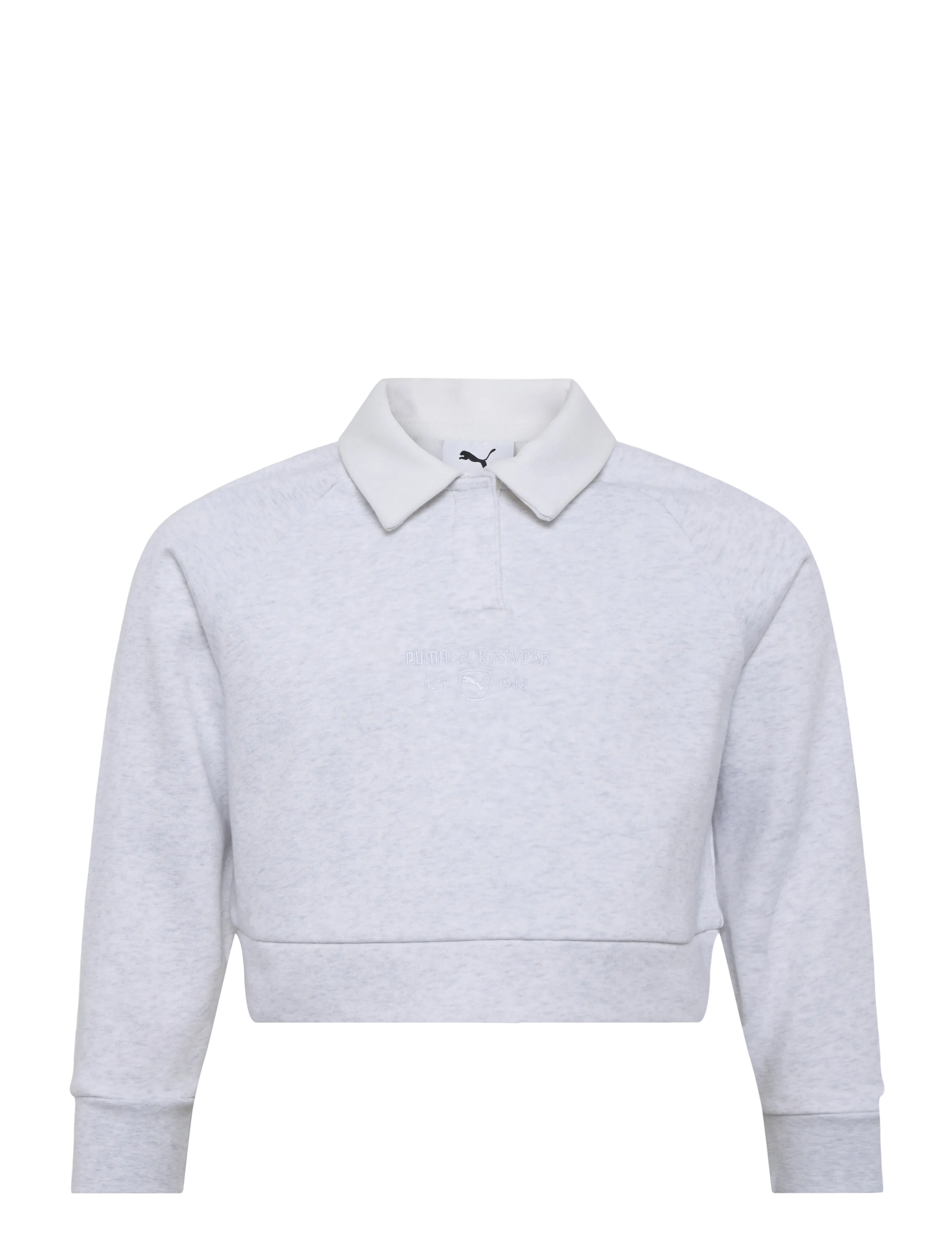 PUMA Puma Class Relaxed Kurz Lenght Longsleeve Polo Fl G Grau - 176 - Kinder