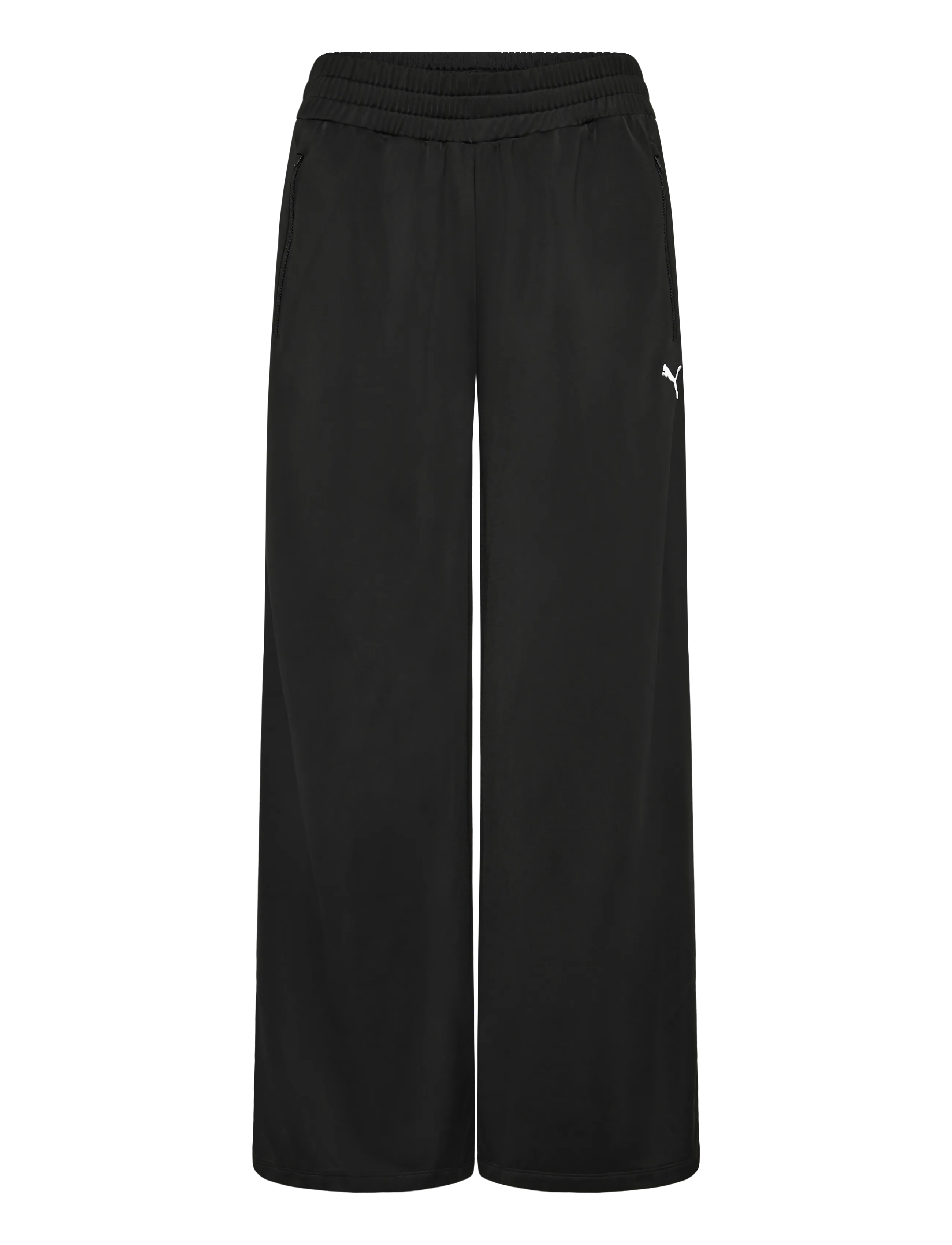 PUMA T7 Foundation Standard Wide Bein Poly Strick Hosen Schwarz - XL - Damen