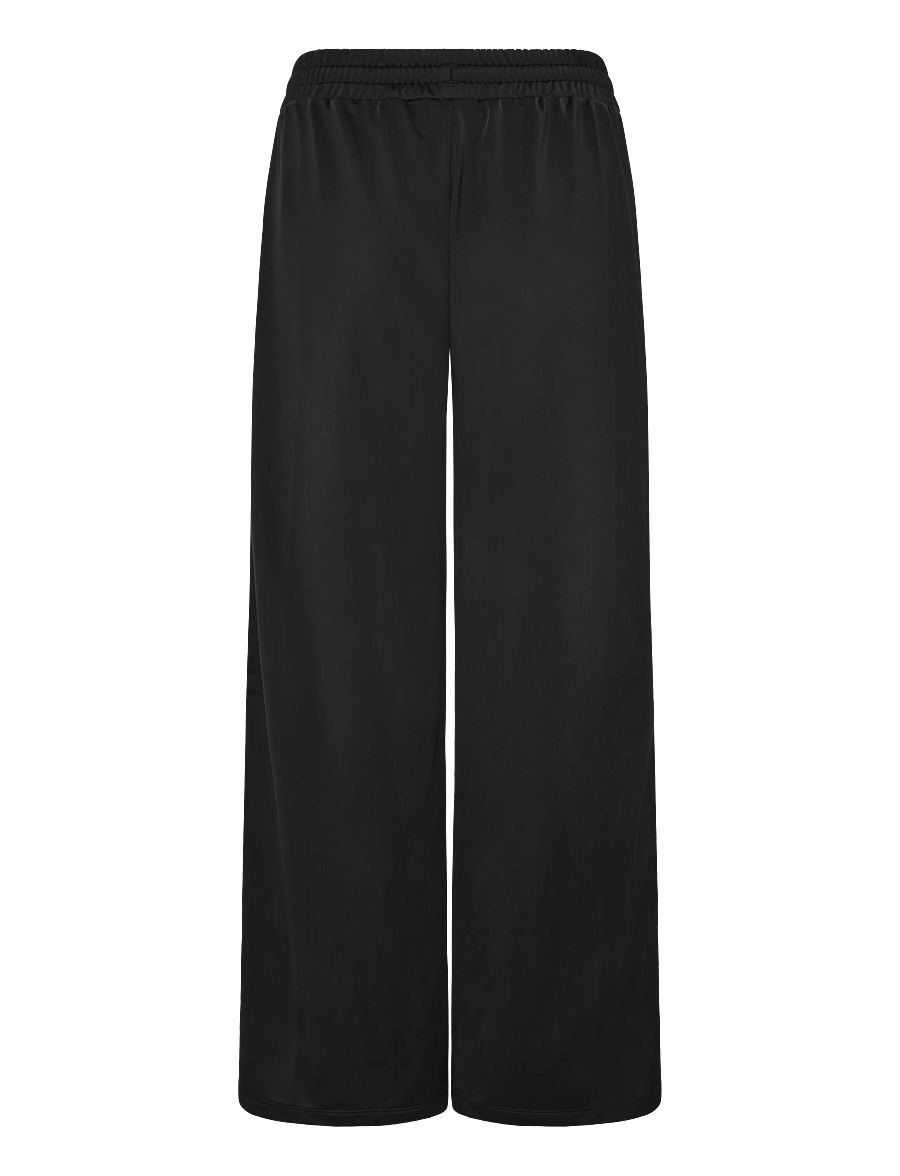 PUMA - T7 FOUNDATION Standard Wide Leg Poly Knitted Pants - casual byxor - puma black - 1